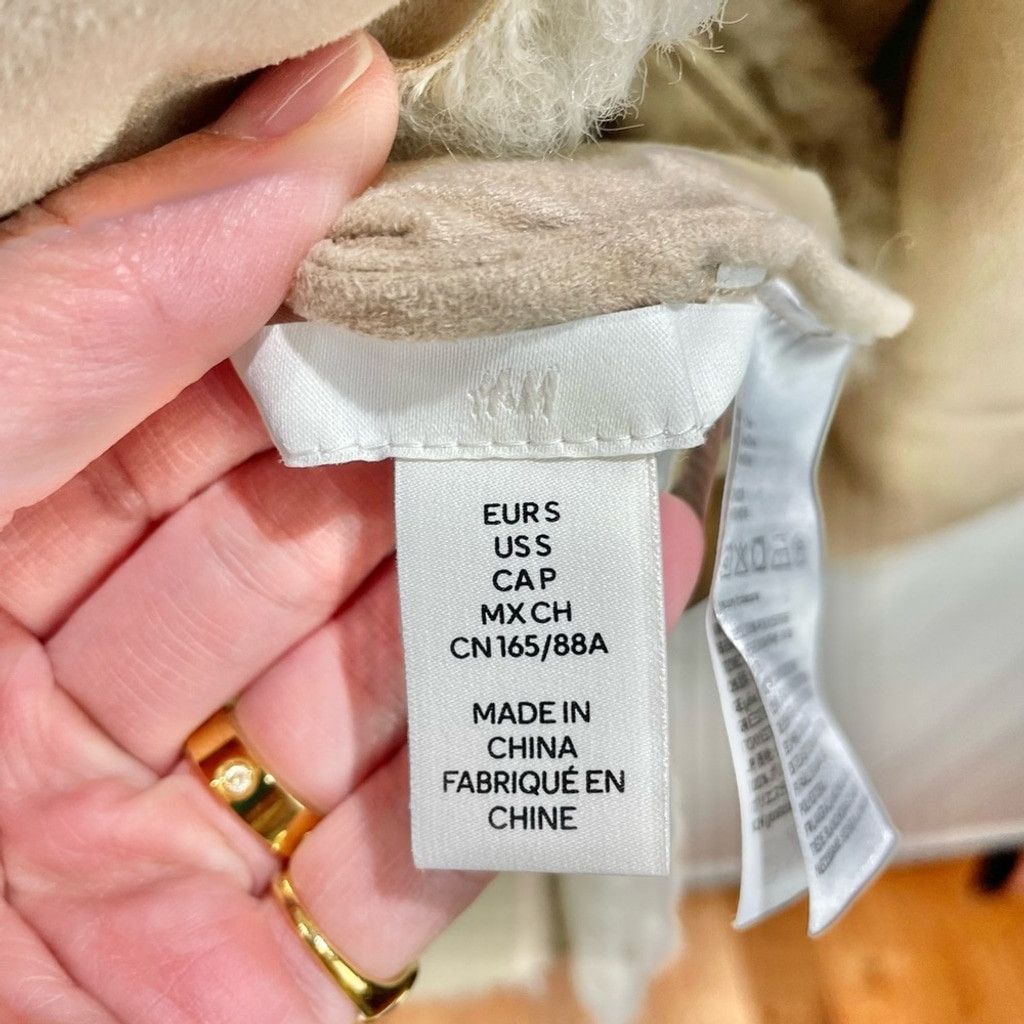 H&M NEW H&M Oversize Reversible Faux Suede and Fleece Jacket- S Size S / US 4 / IT 40 - 11 Thumbnail