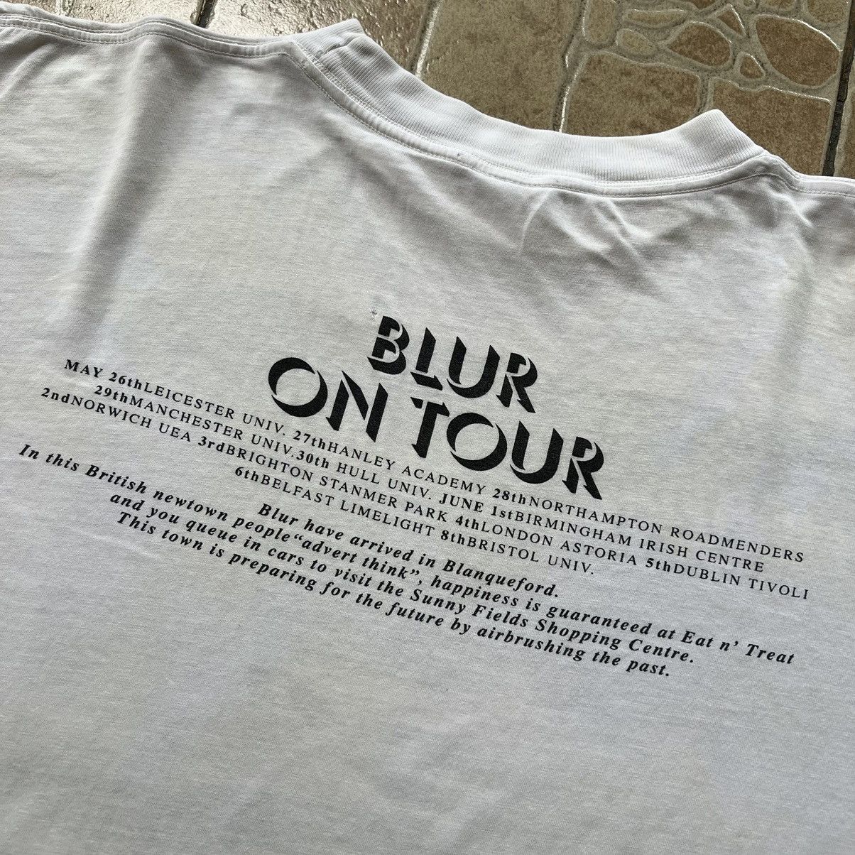Band Tees × Vintage 1993 Blur Modern Life Is Rubbish Euro Tour Tee Shirt Oasis Size US L / EU 52-54 / 3 - 5 Thumbnail