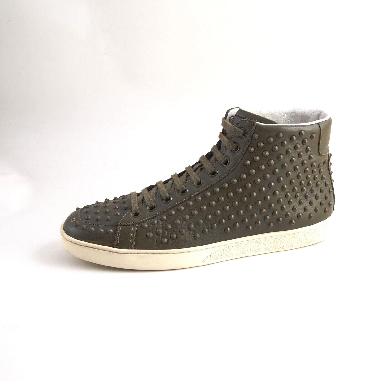 Gucci Gucci Sneakers Studded Green Leather Womens EU 39.5 US 9.5 Size US 9.5 / IT 39.5 - 1 Thumbnail