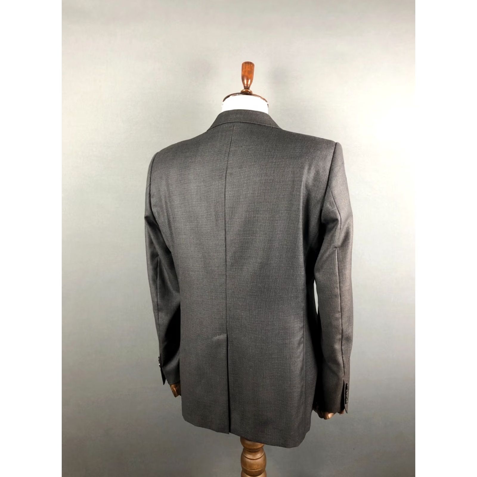 Emporio Armani Emporio Armani Blazer Men 54 Gray Wool/Silk Solid Button Single-Breasted Casual Vintage: No Size 54R - 3 Thumbnail