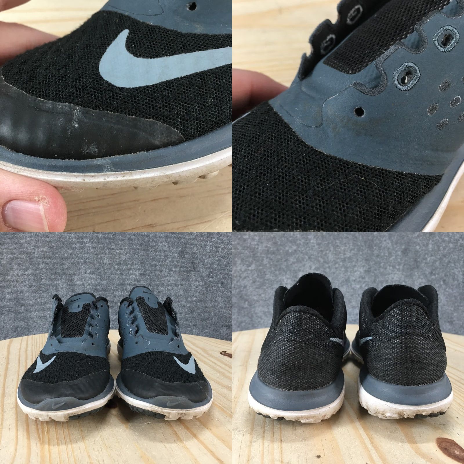 Nike Nike FS Lite Run 2 Athletic Sneakers Womens 6 Black Blue Low Top Size M / US 6-8 / IT 42-44 - 8 Thumbnail