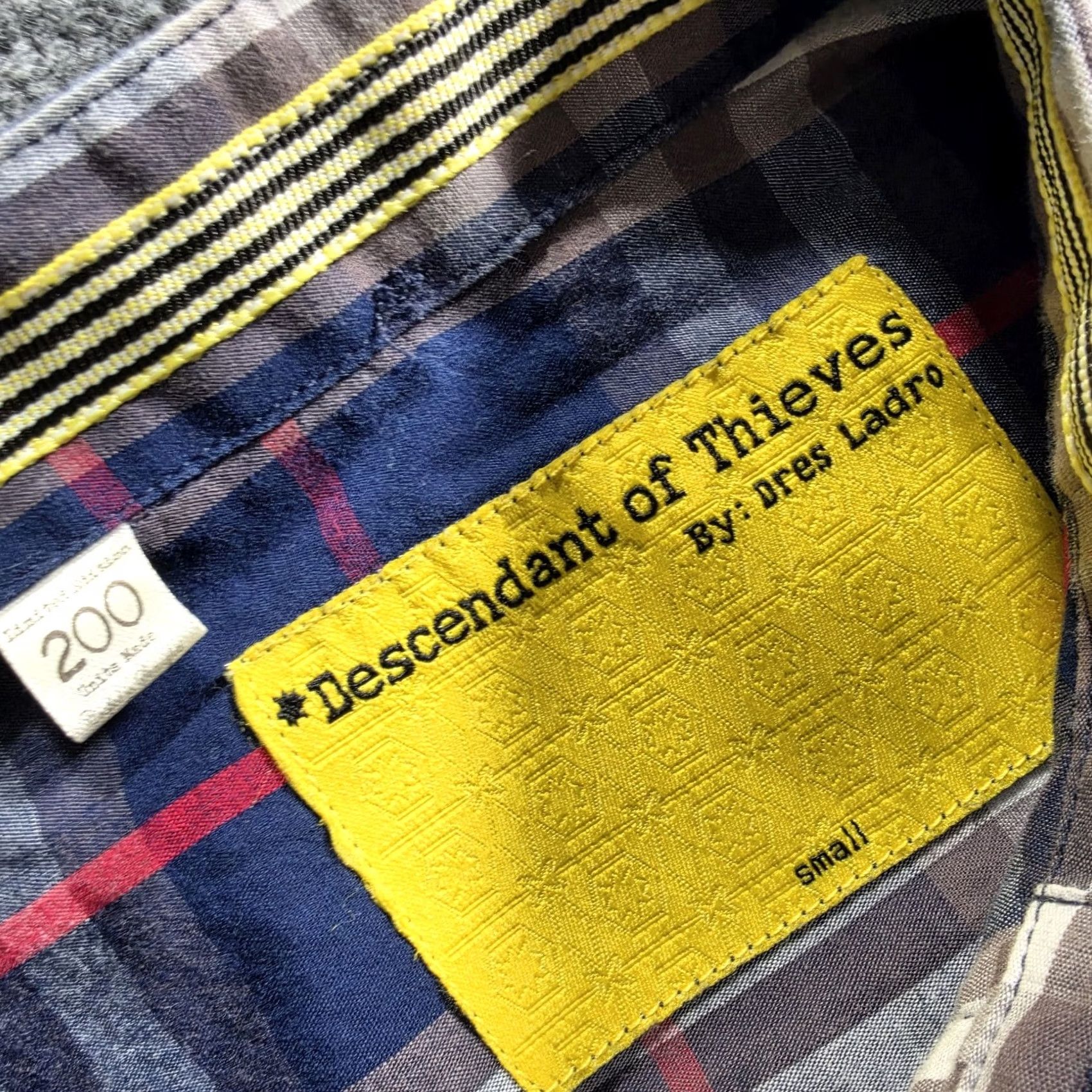 Descendant Of Thieves Dres Ladro Shirt Small Plaid Limited 200 Made, Men's (Size 36r) — image 3 of 6