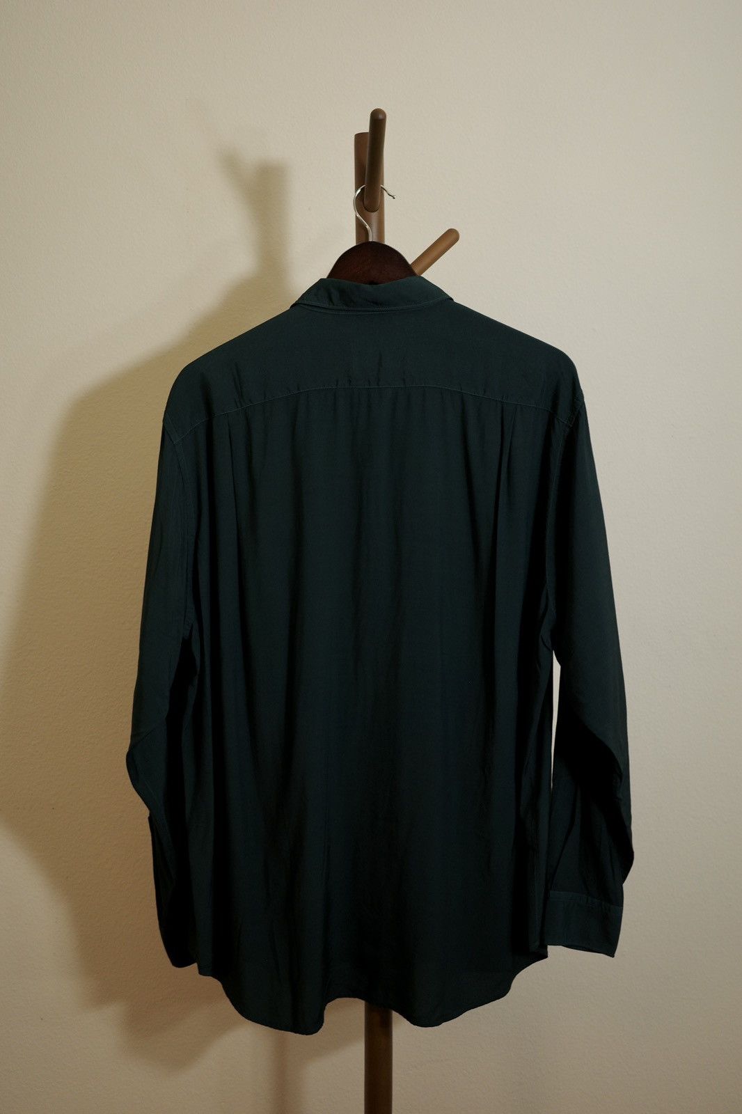 Japanese Brand Soe ready to wear green wool shirt Size US L / EU 52-54 / 3 - 3 Thumbnail