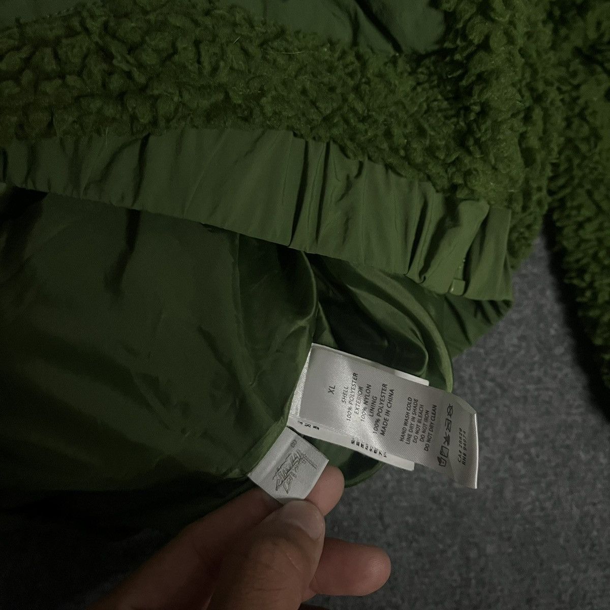 Stussy Crazy Stussy Green Sherpa Jacket/Vest Size US XL / EU 56 / 4 - 5 Thumbnail