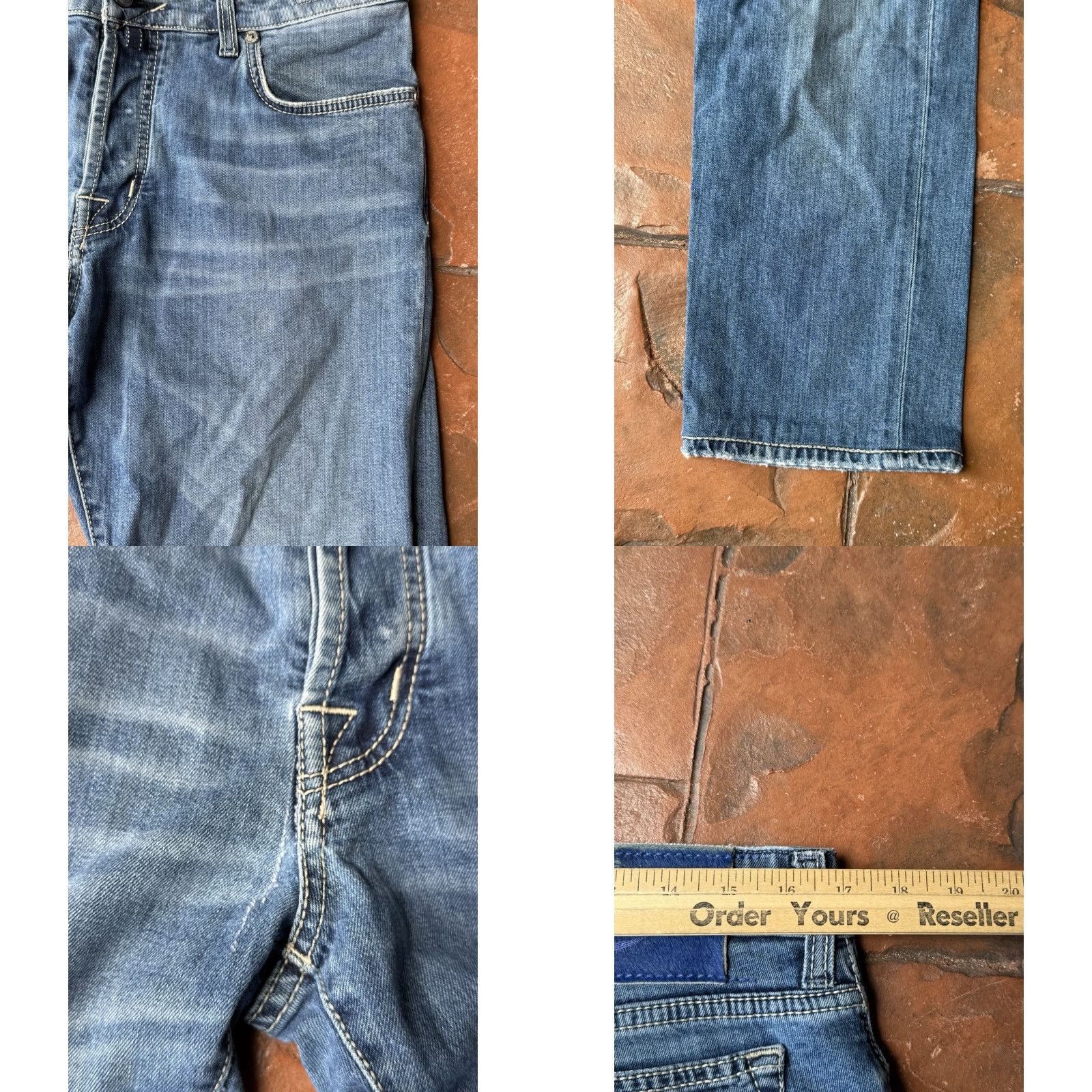 Jacob Cohen VINTAGE Jacob Cohen Italy Handmade Luxury Blue Denim Jeans 36 Slim Men City Logo 27.5 Inseam 5-Pocket Design Size US 36 / EU 52 - 10 Thumbnail