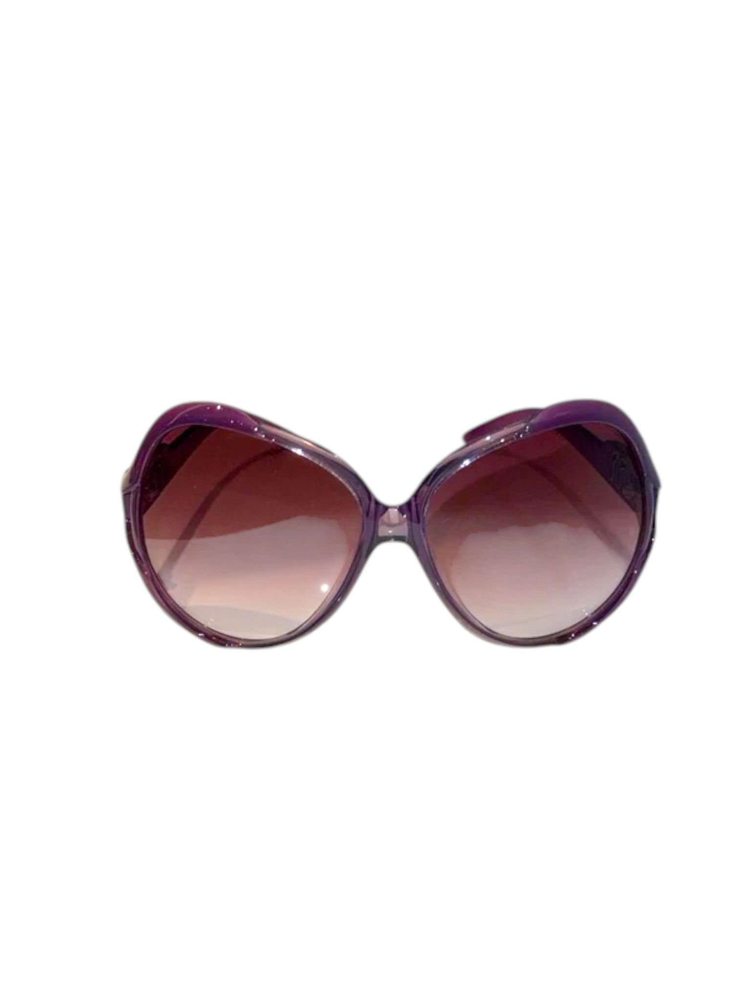 Miu Miu Miu Miu SMU05I Purple Oversized Sunglasses Logo Temples Size ONE SIZE - 1 Thumbnail