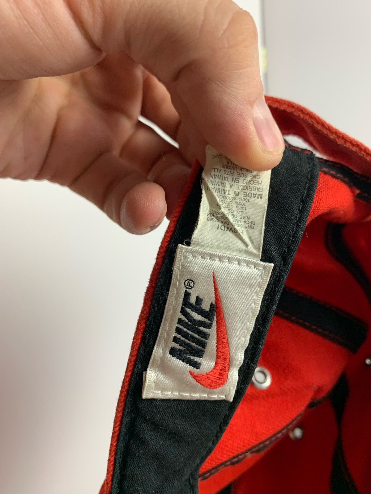 Nike × Vintage Nike vintage cap hat logo red Size ONE SIZE - 7 Thumbnail
