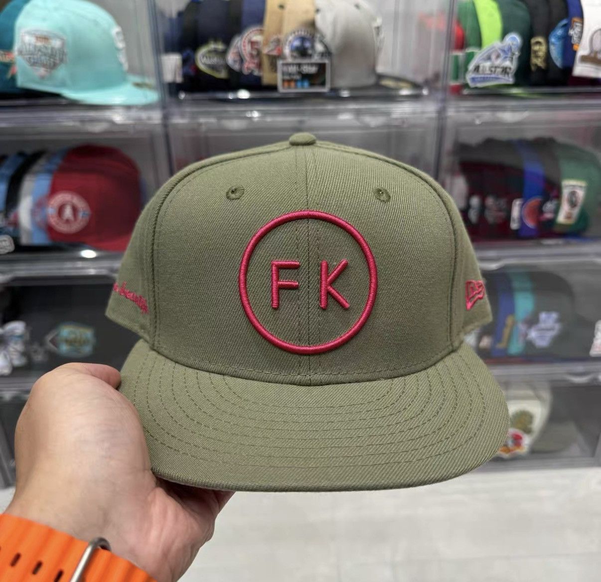 New Era New Era Embroidered Flat Brim Baseball Cap J32 Size ONE SIZE - 1 Thumbnail