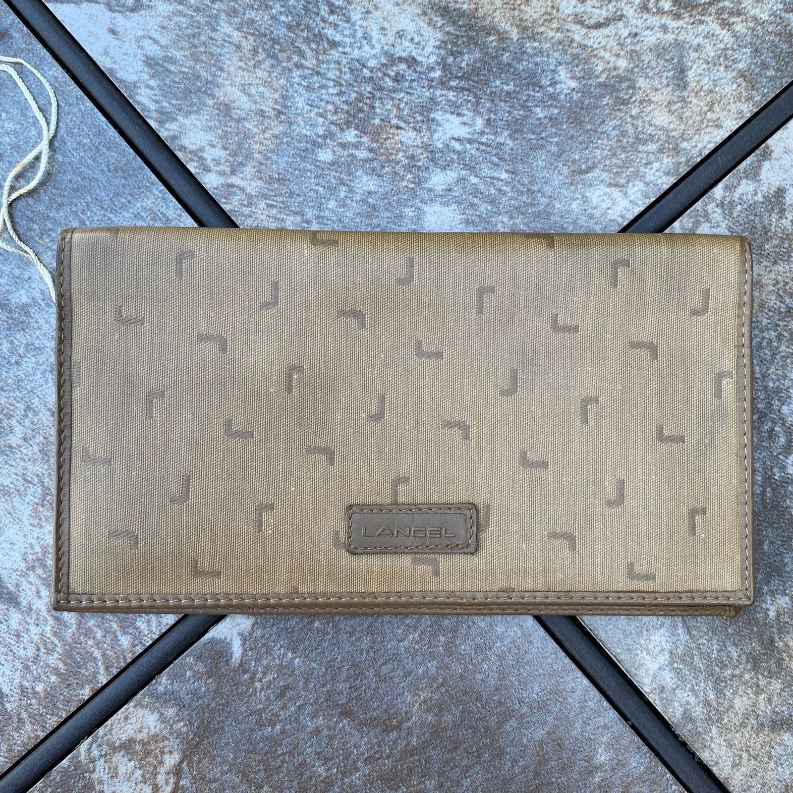 Lancel Lancel Vintage Tan Leather Wallet & Key Holder Set Size ONE SIZE - 2 Thumbnail