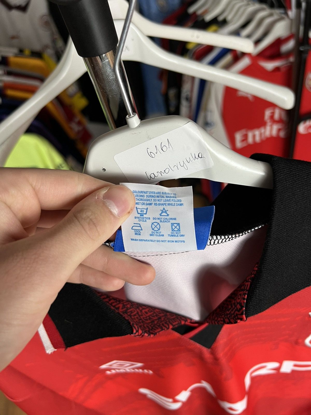 Umbro Jersey Umbro Manchester United 1994/95 Cantona #7 Size US L / EU 52-54 / 3 - 10 Thumbnail