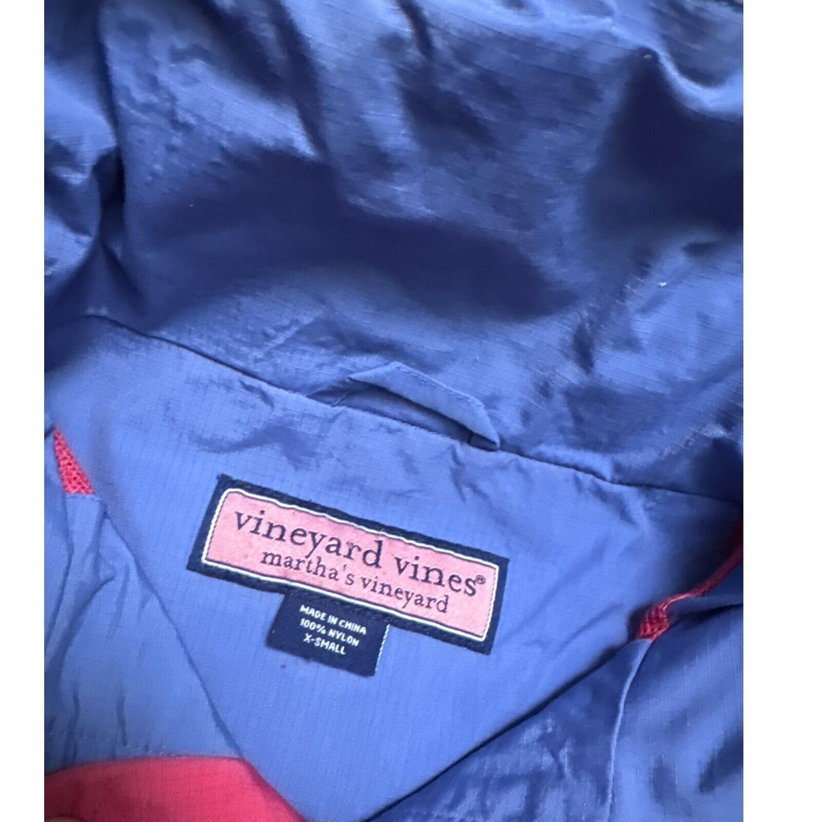 Vineyard Vines VINEYARD VINES Water Resistant Pink Windbreaker Jacket XS Size XS / US 0-2 / IT 36-38 - 4 Thumbnail