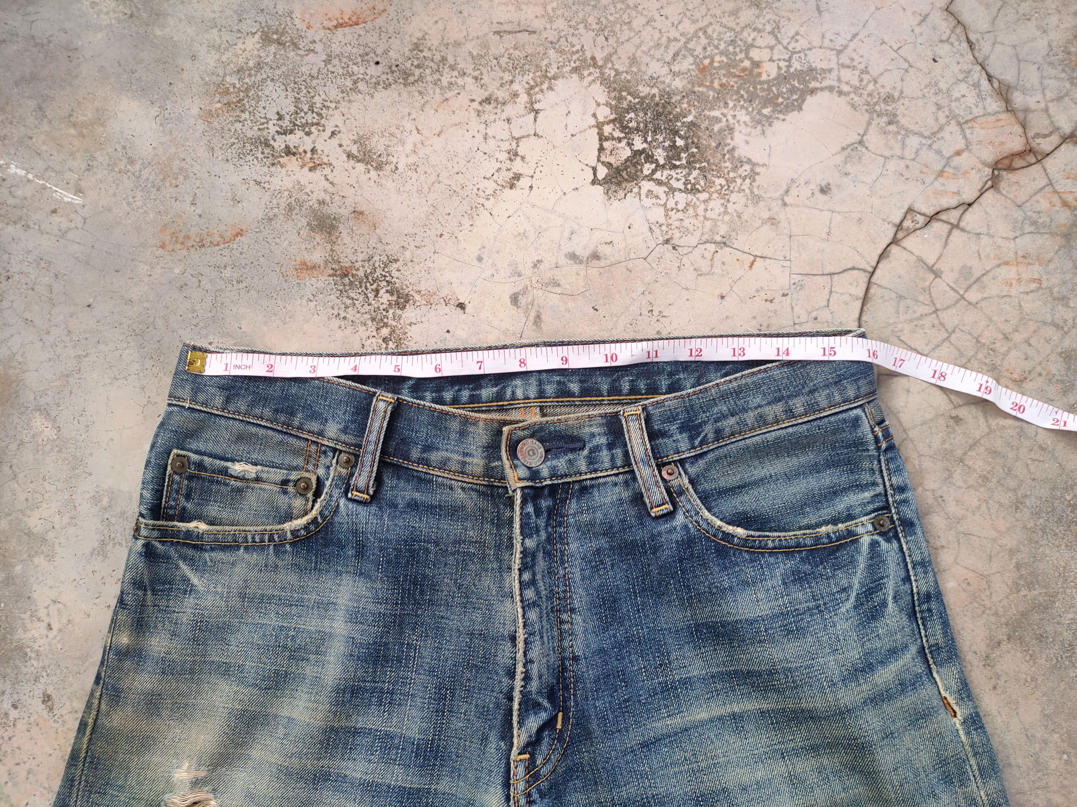 Jean W32 VINTAGE JAPANESE DISTRESSED FADED JEANS PANTS Size US 32 / EU 48 - 6 Thumbnail