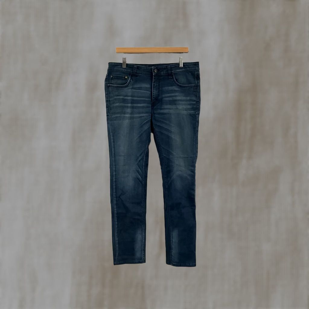 Jack & Jones VINTAGE Jack & Jones Skinny Fit Jeans 36x34 Denim Blue Men Regular 36 34 Jeans Mens Skinny Comfort Casual Solid 90s? Size US 36 / EU 52 - 1 Thumbnail
