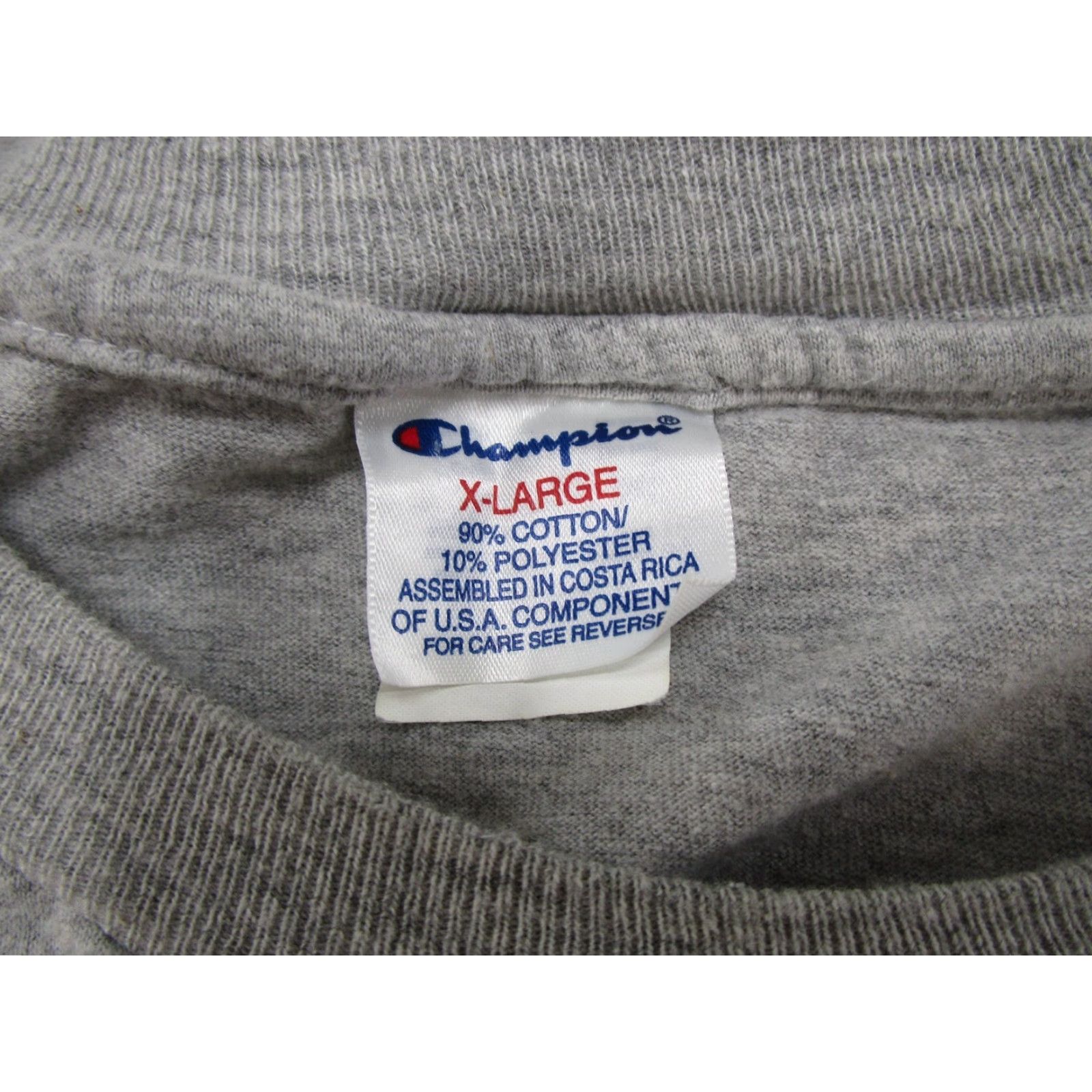 Champion Champion North Carolina Tar Heels Embroidered Football Helmet T-Shirt XL Gray Short Sleeve Crew Neck Men Shirt Size US XL / EU 56 / 4 - 3 Thumbnail