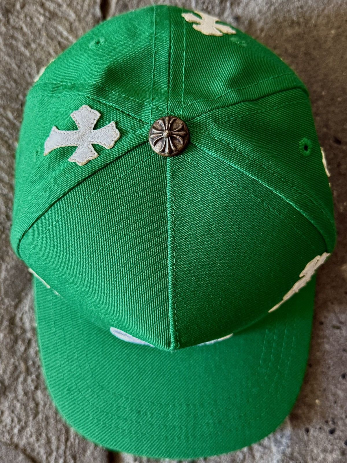 Chrome Hearts Chrome Hearts - Leather Cross Patch - Baseball Hat Size ONE SIZE - 6 Thumbnail