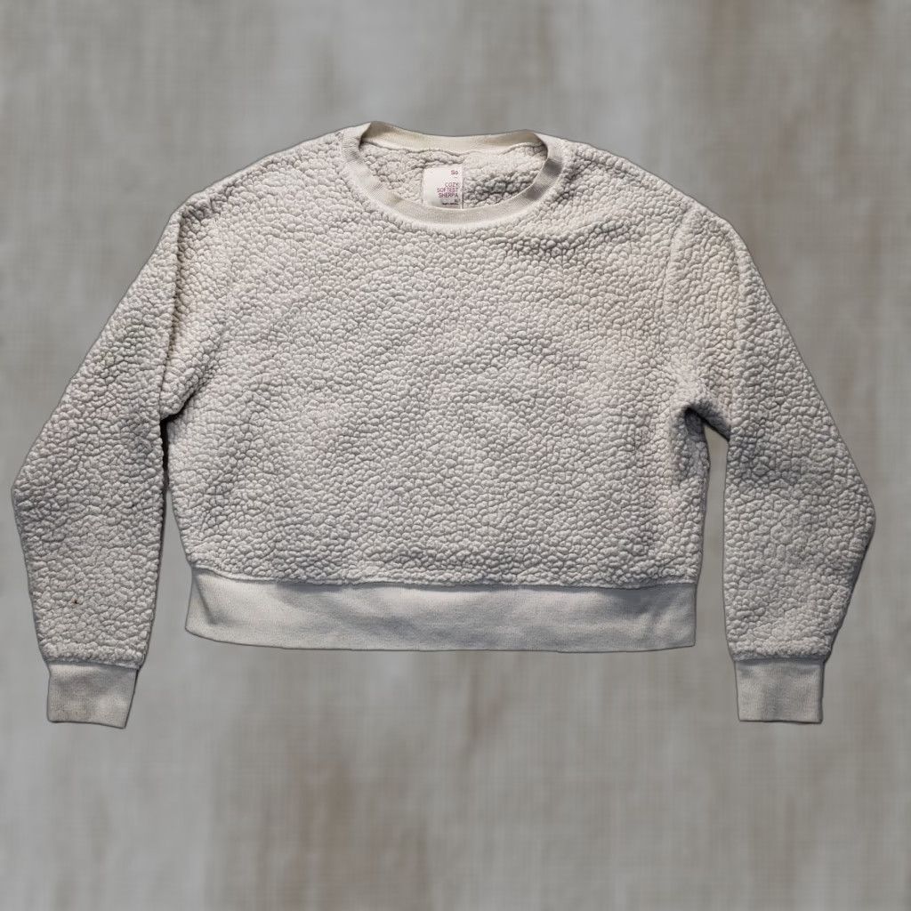 Vintage So Cozy Softest Sherpa Pullover Sweater XL White Womens N/A Size XL / US 12-14 / IT 48-50 - 1 Thumbnail