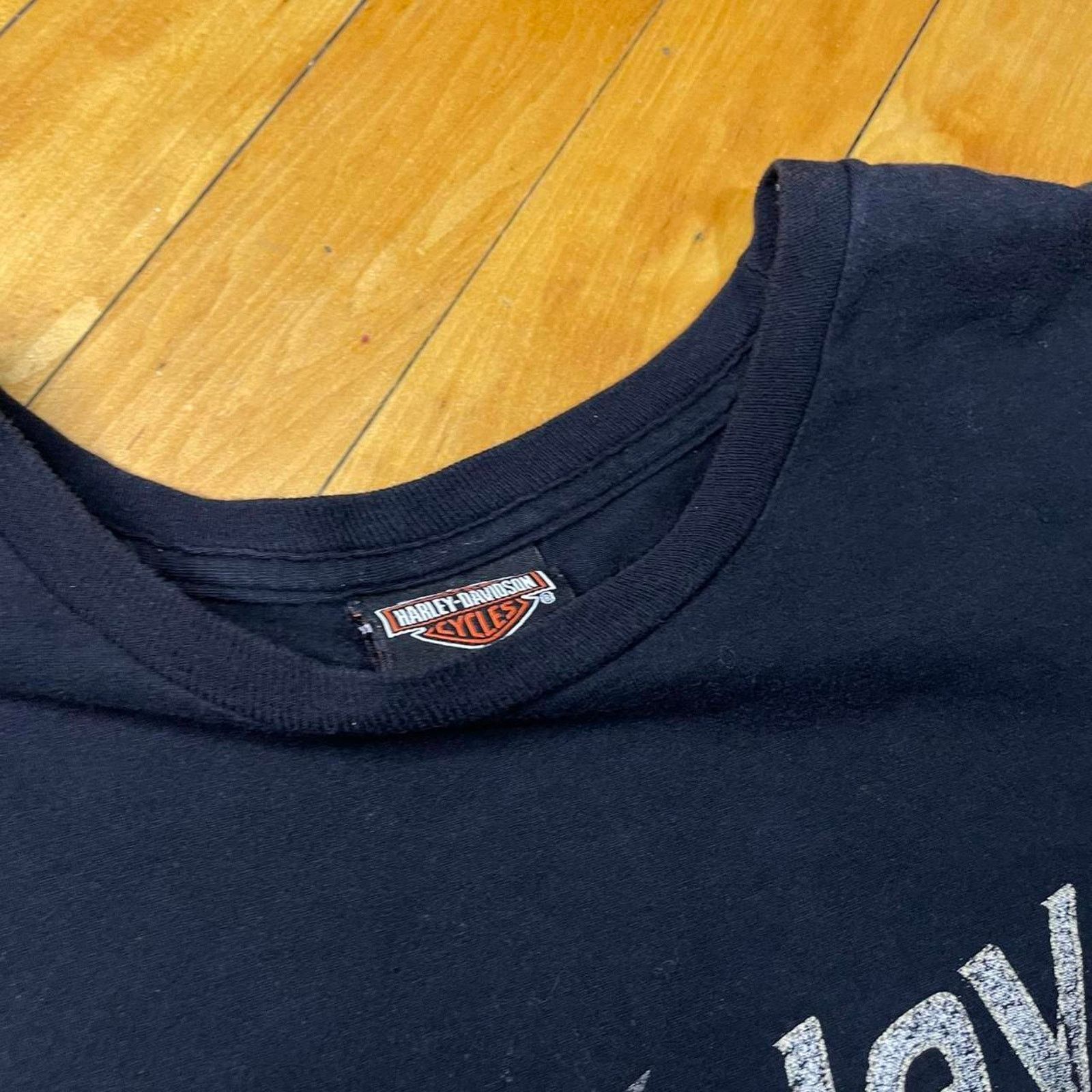 Harley Davidson Y2K Harley Davidson black graphic t-shirt size XL Size US XL / EU 56 / 4 - 2 Thumbnail