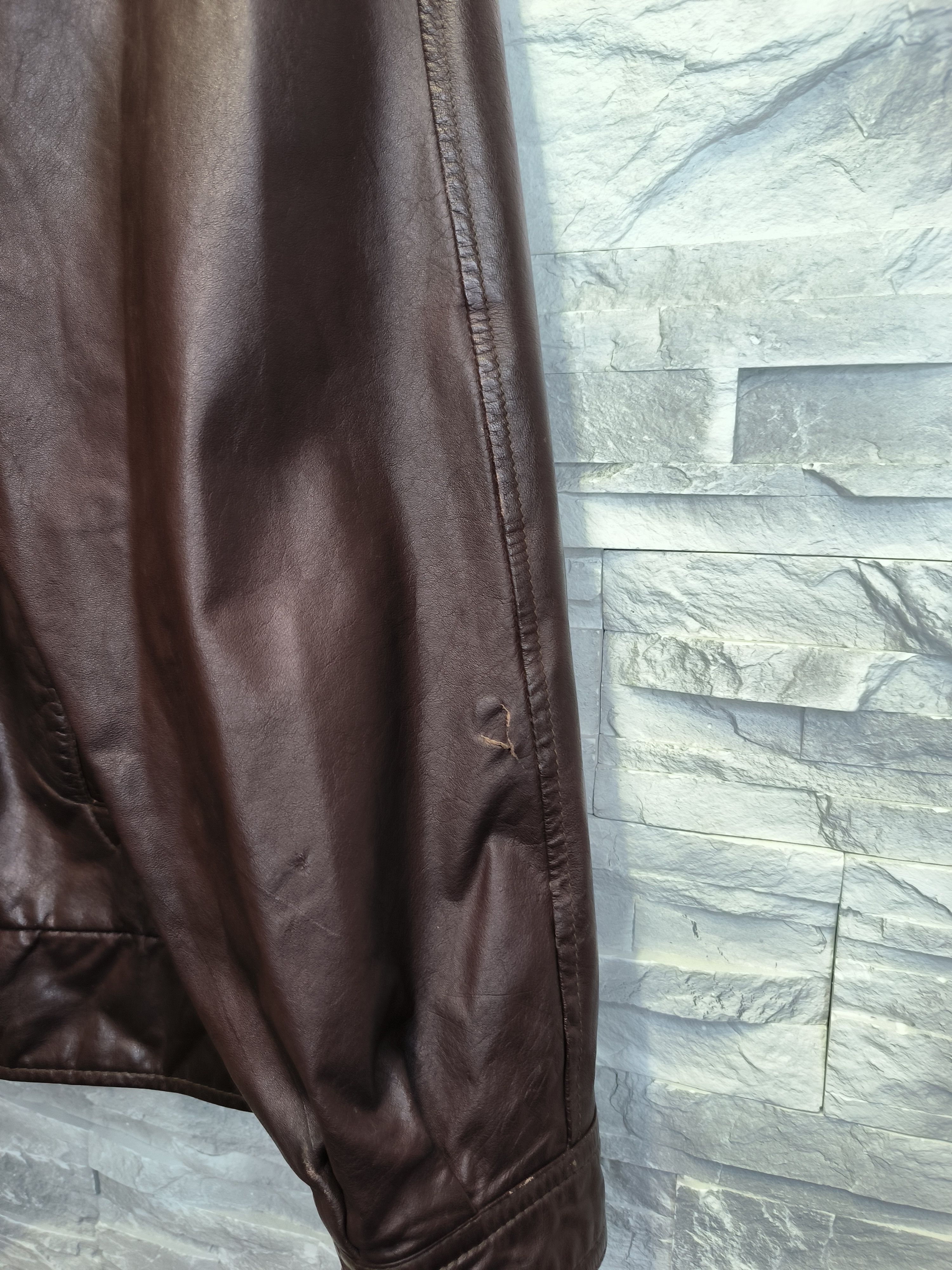 Other Vintage Leather Brown Jacket Size US L / EU 52-54 / 3 - 7 Thumbnail