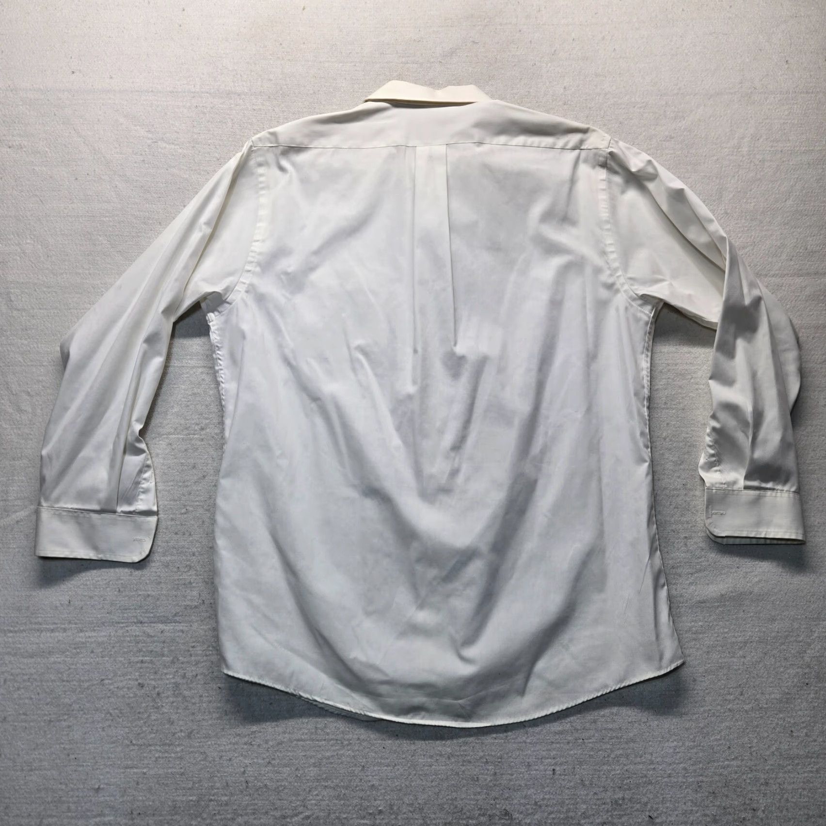 Vintage Meeting Street White Dress Shirt Men’s Adult Size 16.5 Button-Down Regular Fit Long Sleeve Classic Size 42R - 7 Thumbnail