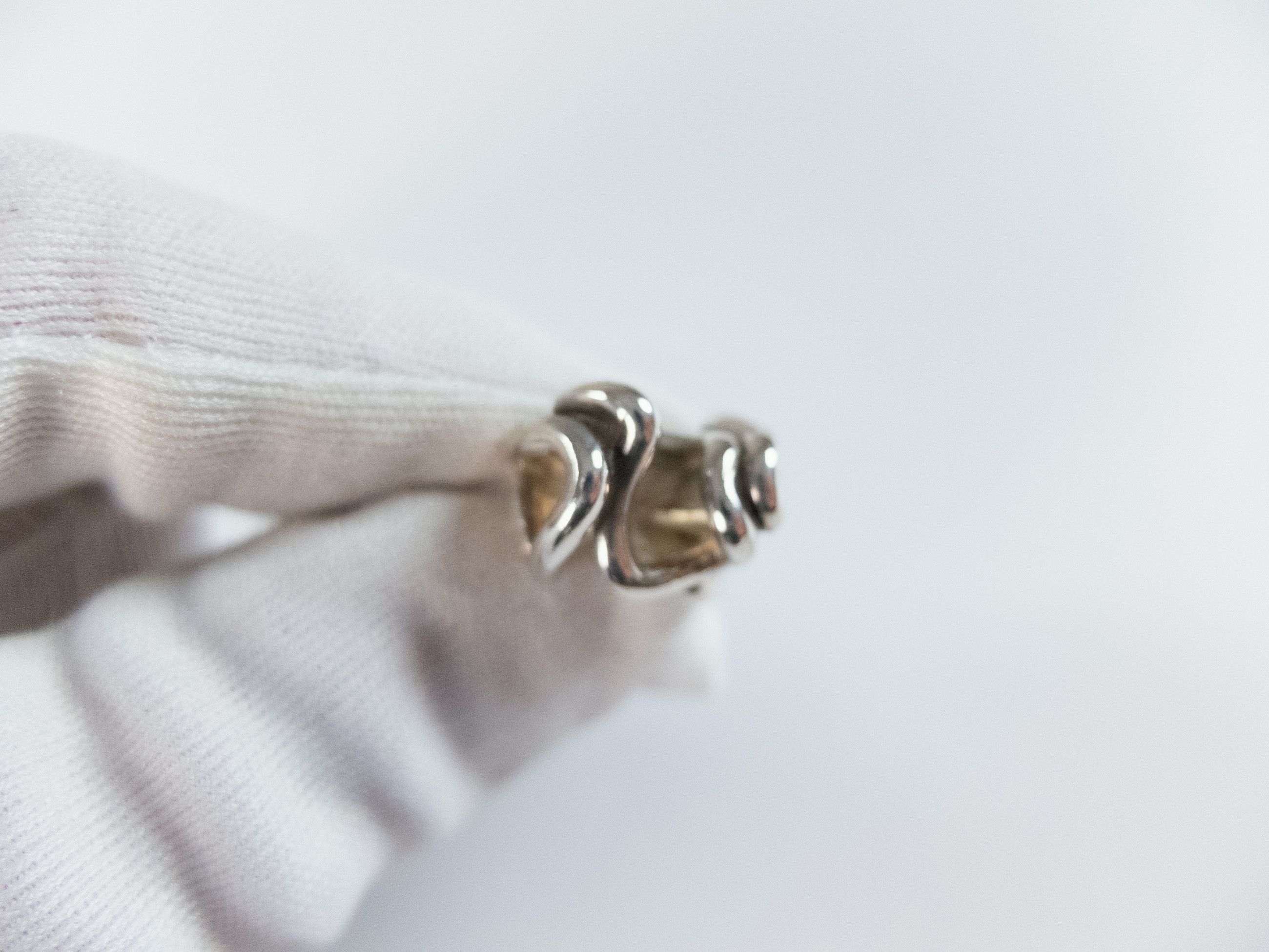 Bottega Veneta BOTTEGA VENETA Whirl sculptural small silver earrings q Size ONE SIZE - 4 Thumbnail