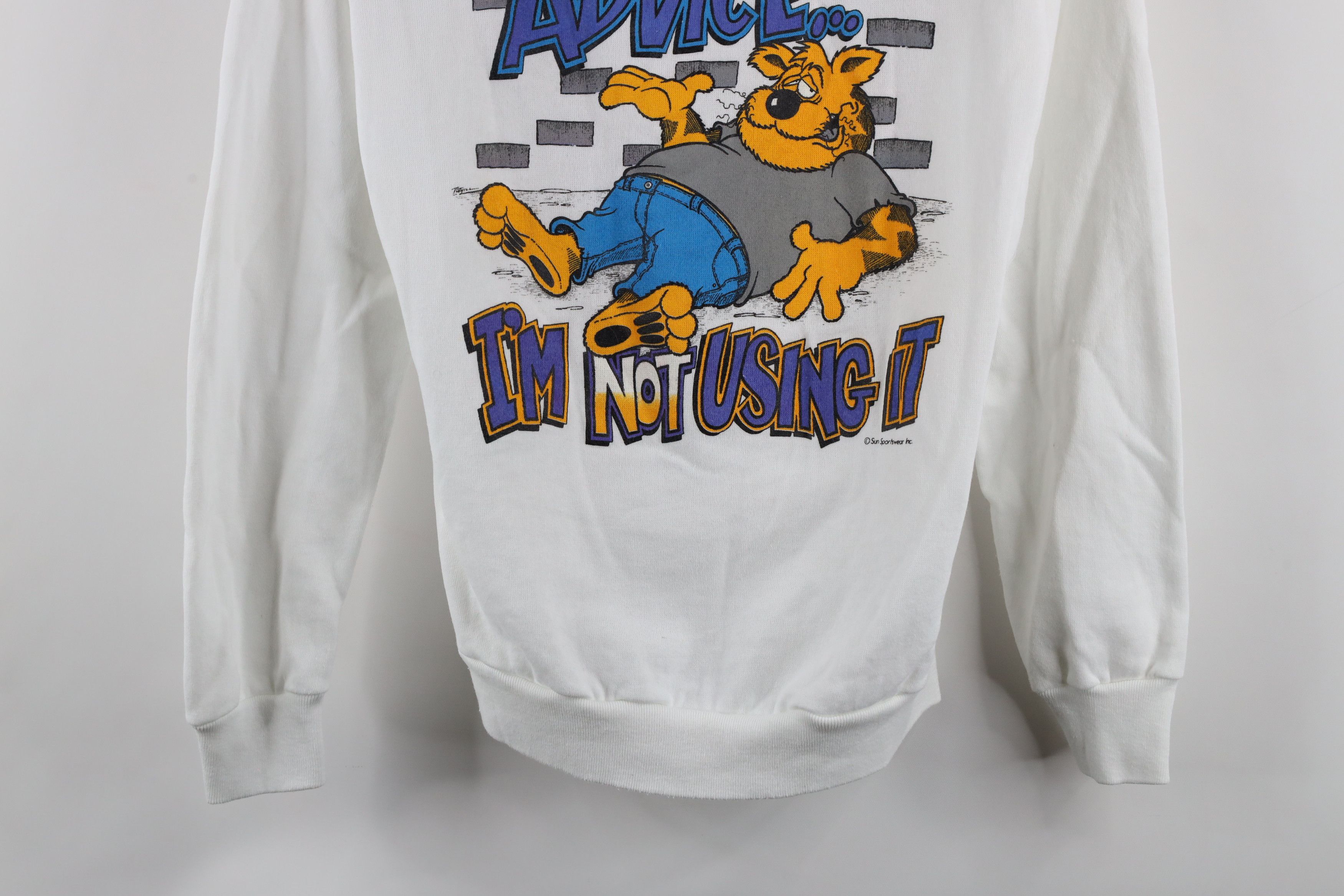 Vintage Vintage 80s Streetwear I'm Not Using It Cartoon Sweatshirt Size US S / EU 44-46 / 1 - 3 Thumbnail