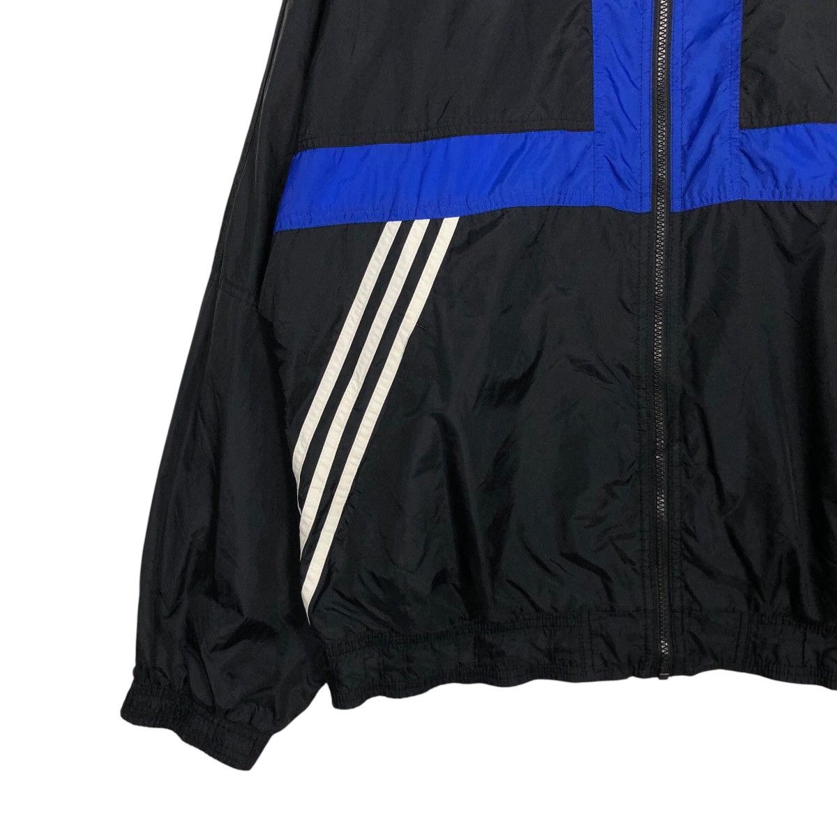 Adidas × Vintage 📌Vintage Zipper Jacket Adidas Striped Blanket Size US L / EU 52-54 / 3 - 5 Thumbnail