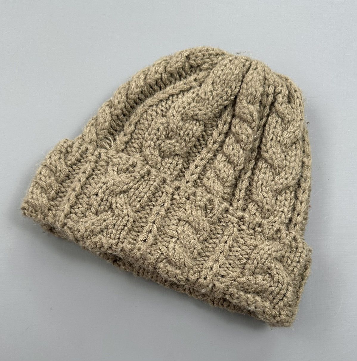 Harris Tweed Harris Tweed Cable Knitted Beanie Size ONE SIZE - 4 Thumbnail