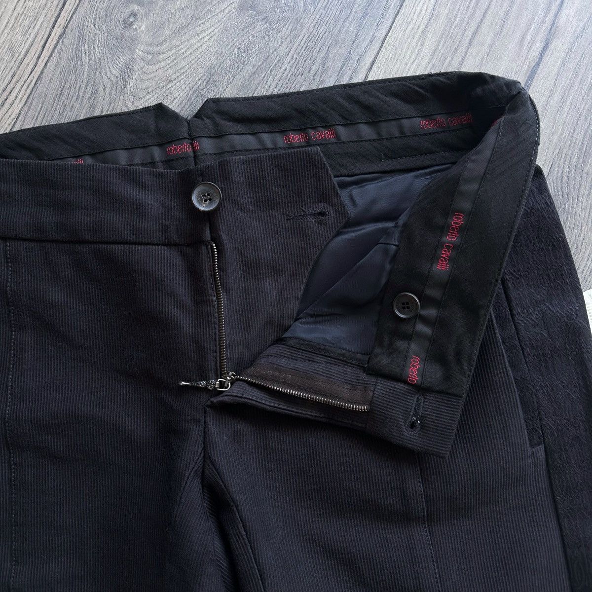 Roberto Cavalli Vintage Roberto Cavalli Boot Cut Black Trousers Size US 32 / EU 48 - 5 Thumbnail