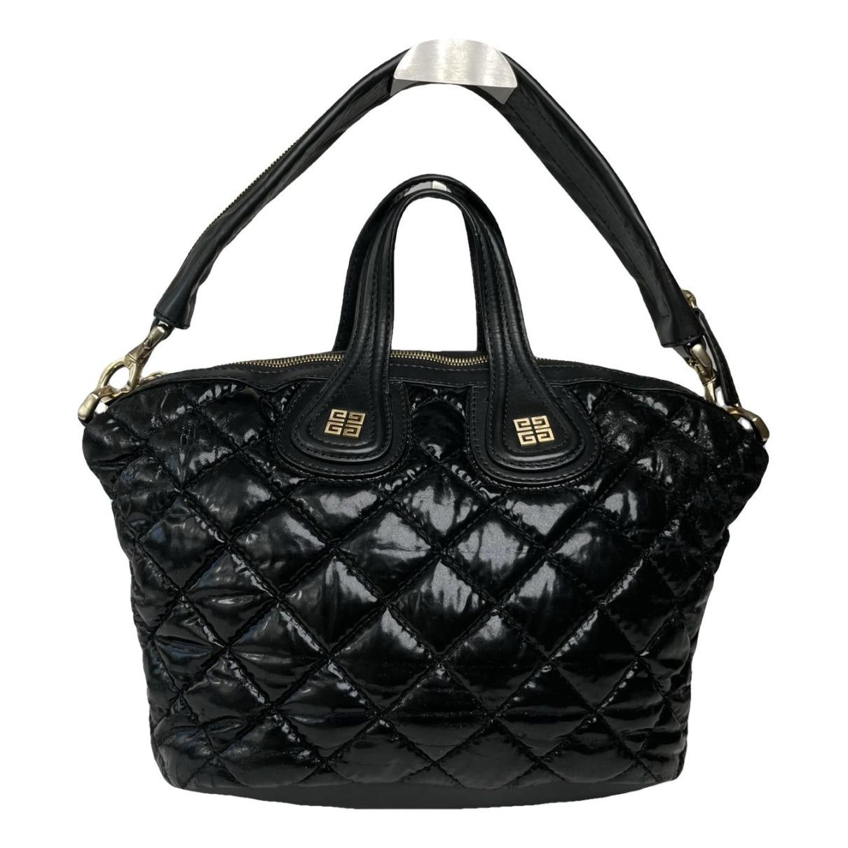 Givenchy Nightingale Black Patent Leather Handbag Size ONE SIZE - 1 Thumbnail