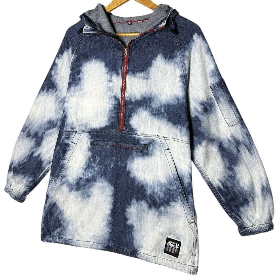 Japanese Brand Blue B Sky Blue Parka Jacket Halfzipper Size M / US 6-8 / IT 42-44 - 3 Thumbnail