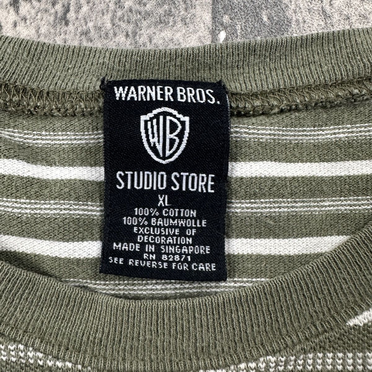 Disney × Vintage × Warner Bros Vintage 90s Looney Tunes Striped T Shirt Size US XL / EU 56 / 4 - 4 Thumbnail