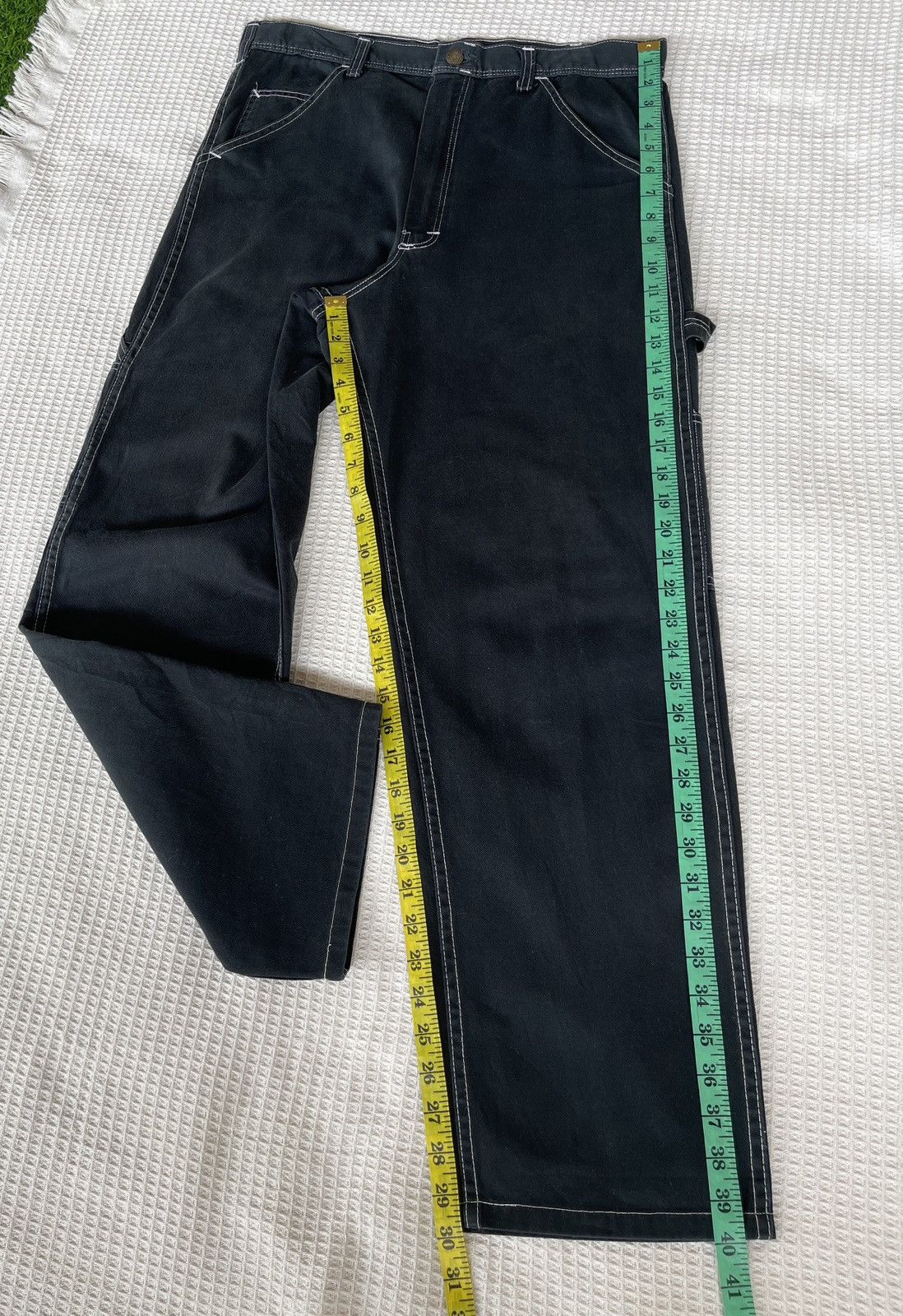 Needles Vintage💢Needles💢Carpenter Worker Black Jeans Crafted USA Size US 34 / EU 50 - 10 Thumbnail