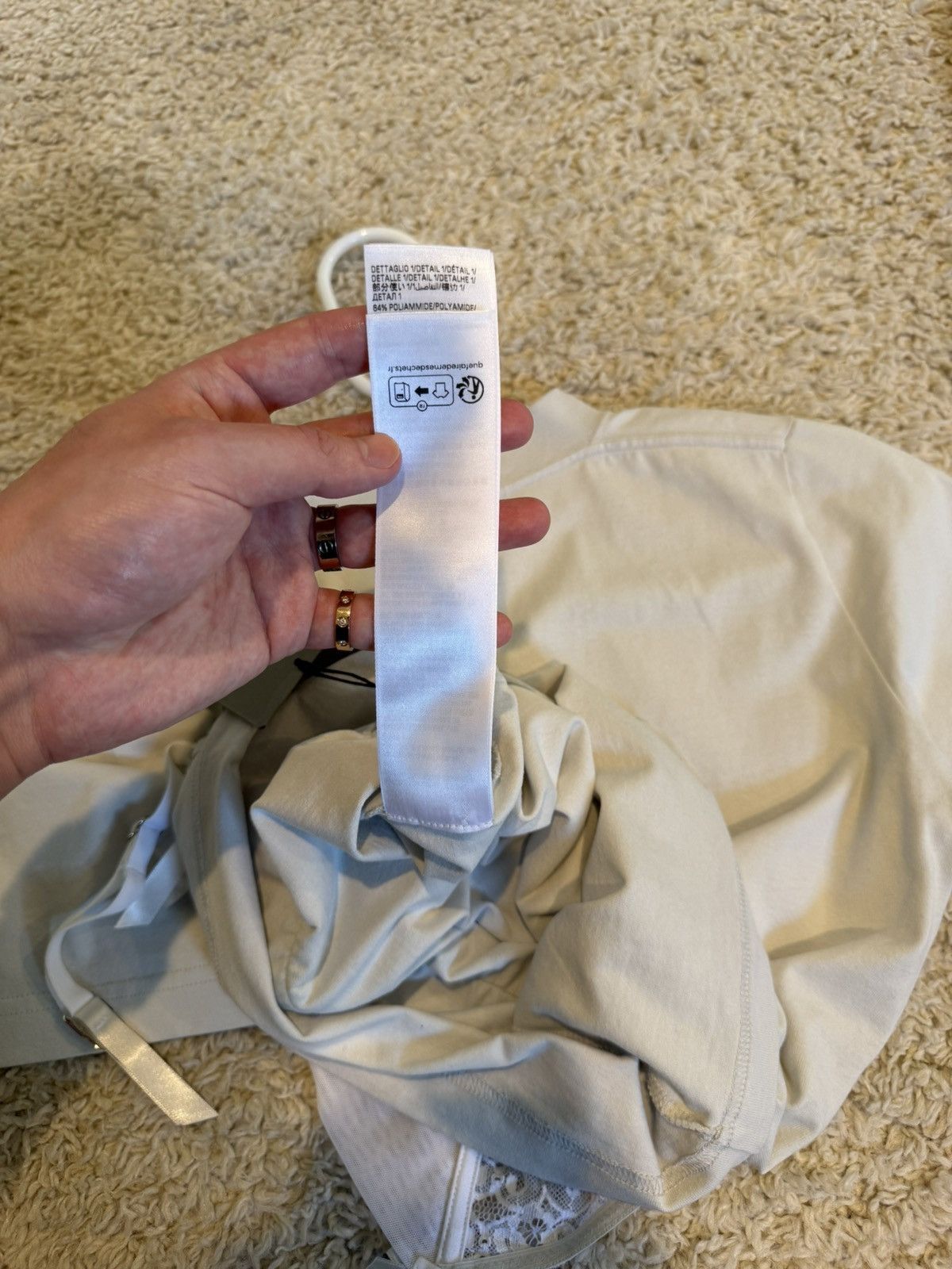 Balenciaga Balenciaga $1190 Off White Stretchy Lingerie T-Shirt Size M / US 6-8 / IT 42-44 - 18 Thumbnail
