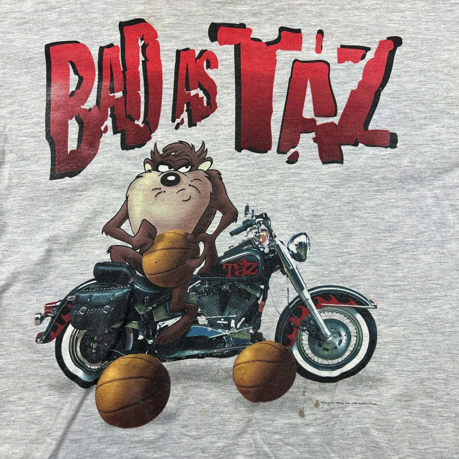 Cartoon Network × Vintage × Warner Bros Vintage 1996 Looney Tunes T Shirt XL Bad Is Taz Cartoon Tee Size US XL / EU 56 / 4 - 2 Thumbnail