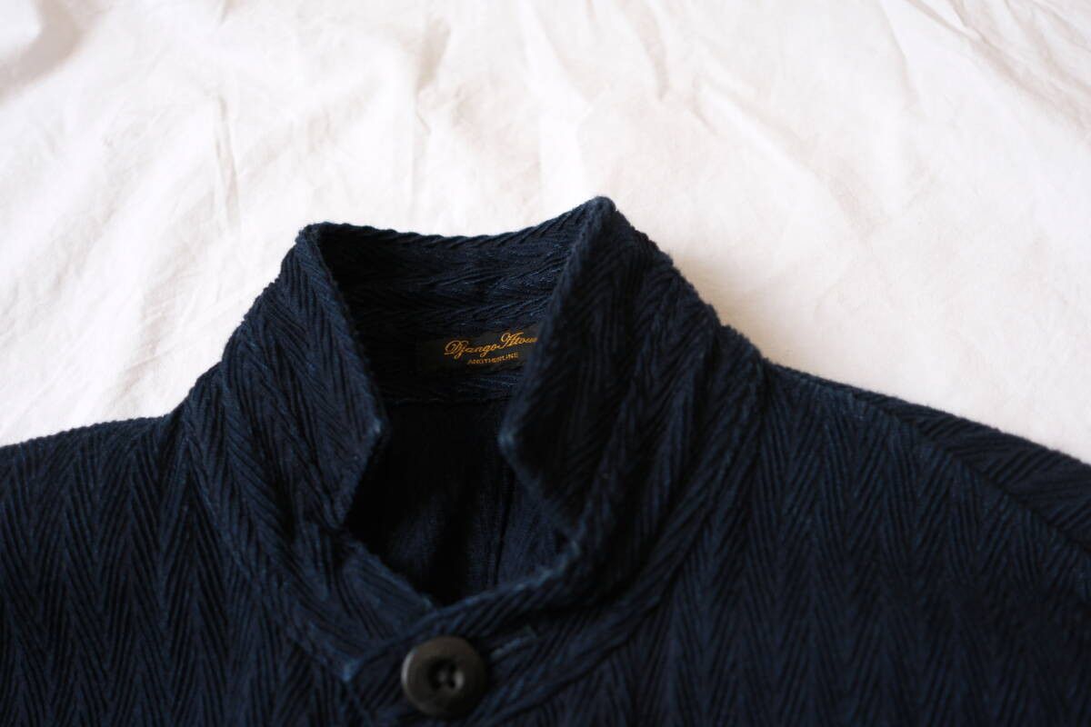 Comoli Django Atour Artisan Indigo Herringbone Coat (Japan Artisan) Size US M / EU 48-50 / 2 - 5 Thumbnail