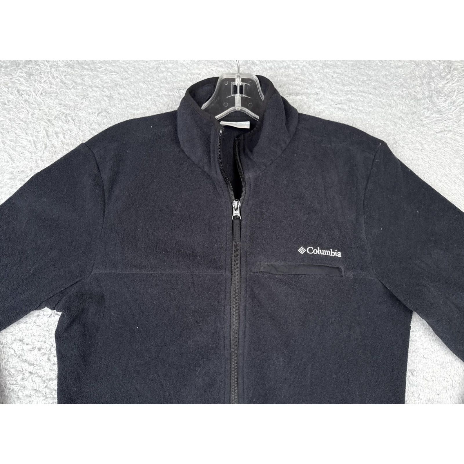 Vintage Columbia Fleece Jacket Womens Small Black Full Zip Lightweight Outdoor Hike Walk jacket Size S / US 4 / IT 40 - 7 Thumbnail