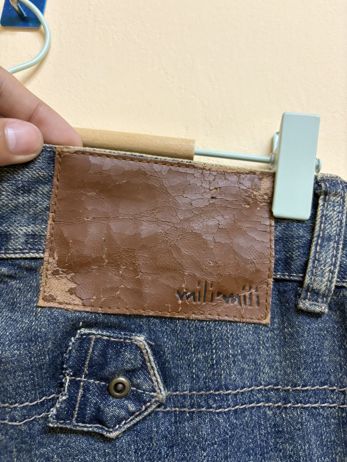 Designer Vintage Mili Mili Denim Jeans Japanese Fashion Designer Size US 31 - 18 Thumbnail
