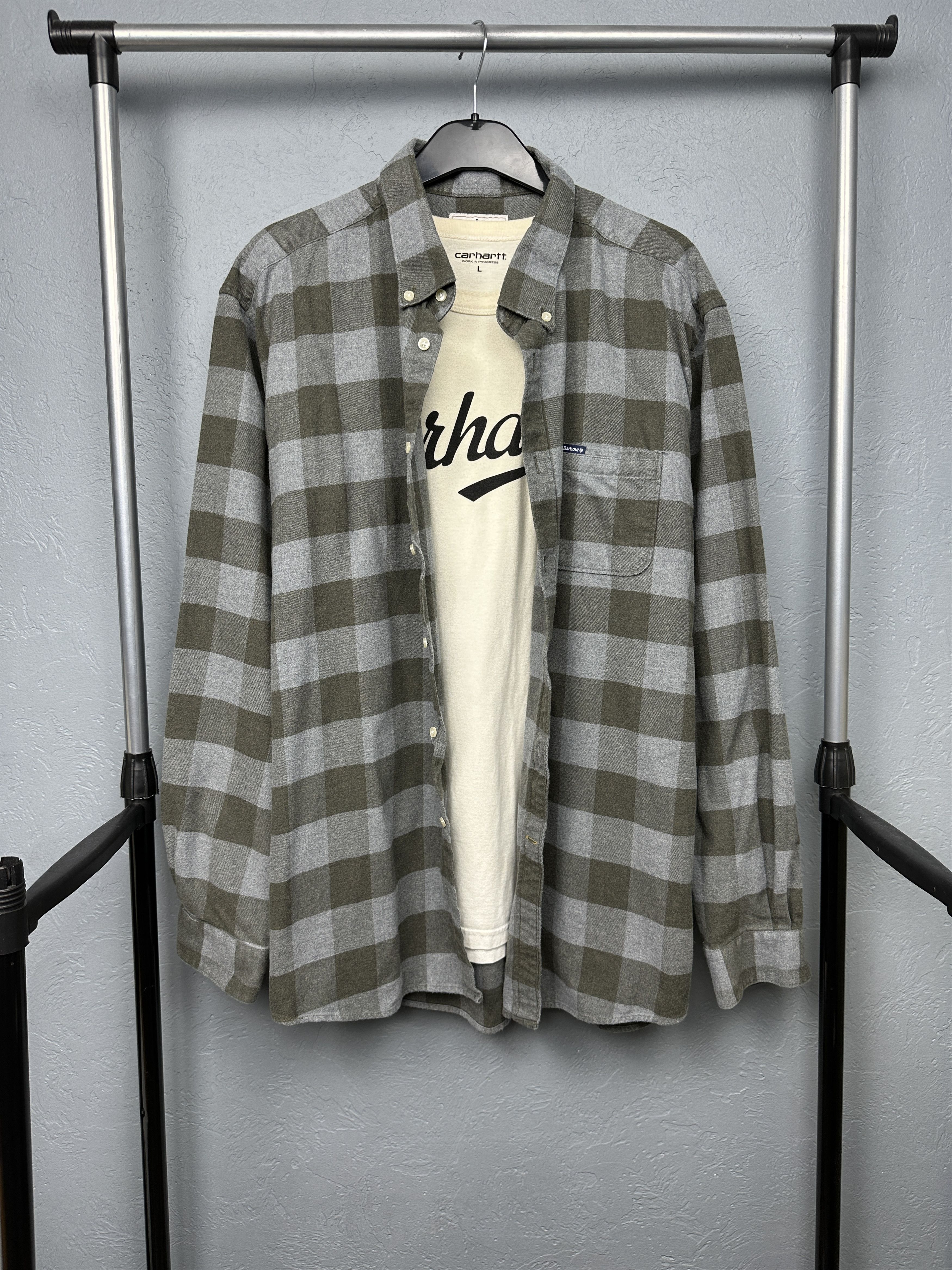 Barbour Barbour Mens Flannel Plaid Shirt Size 3XL Size US XXL / EU 58 / 5 - 1 Thumbnail