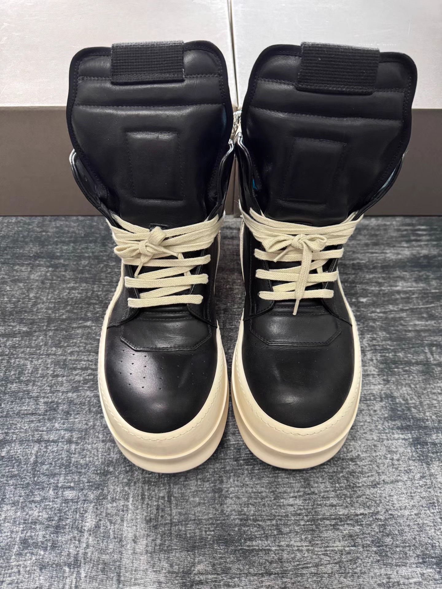 Rick Owens Rick Owens Mainline Thick Sole Triangle Sneakers Size US 8.5 / EU 41-42 - 4 Thumbnail