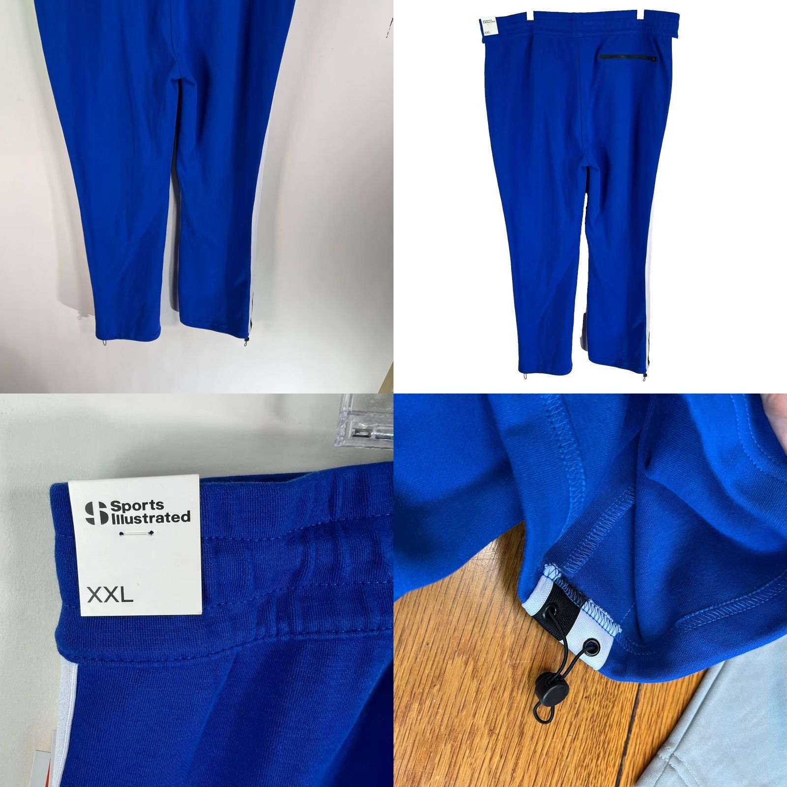 Vintage Sports Illustrated Mens Training Jogger Pants 2XL Blue Pockets 42X33 Size US 39 - 8 Thumbnail