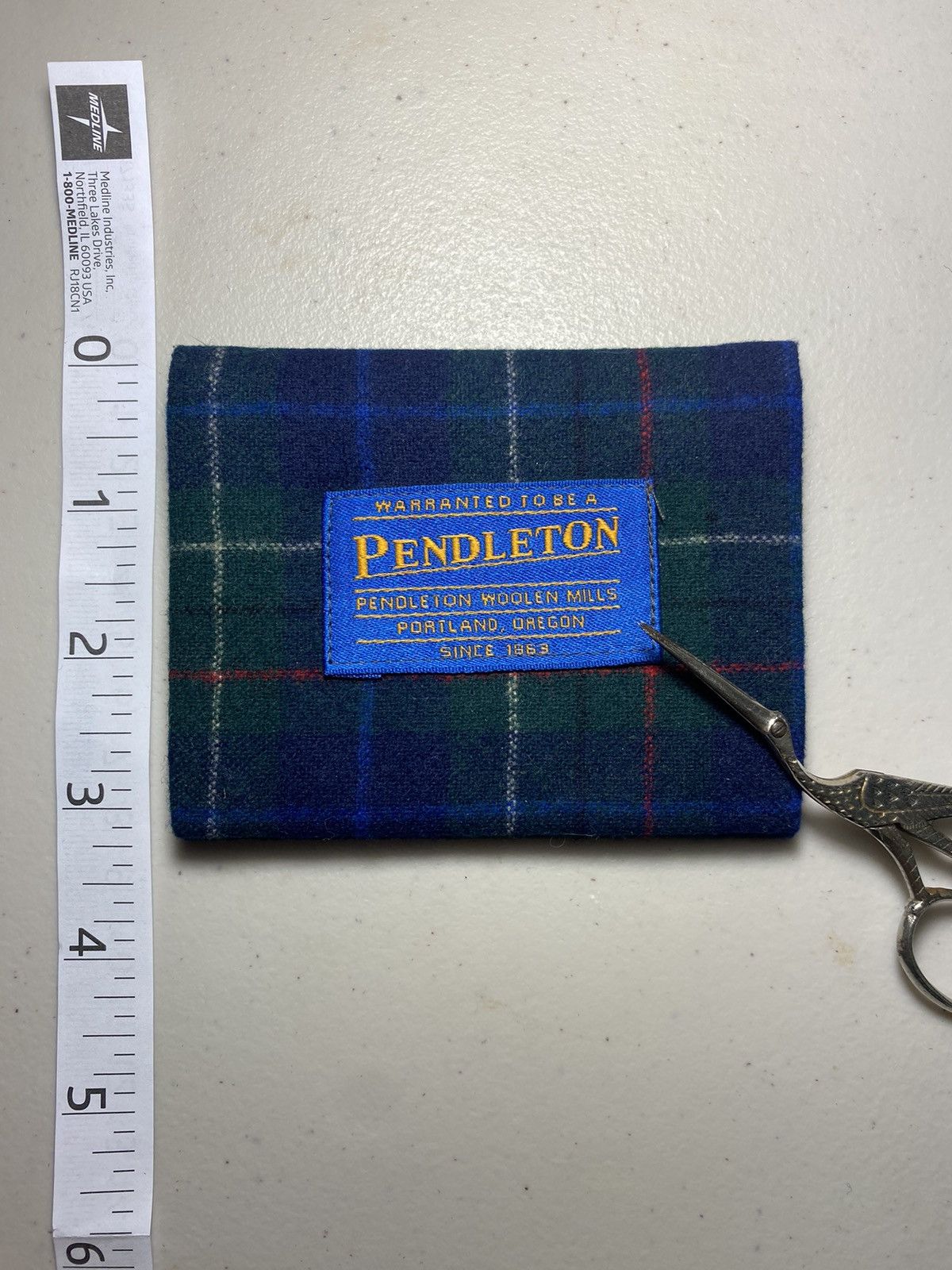 Pendleton Pendleton Wool Tartan Red Plaid Business Card Holder Wallet Size ONE SIZE - 3 Thumbnail