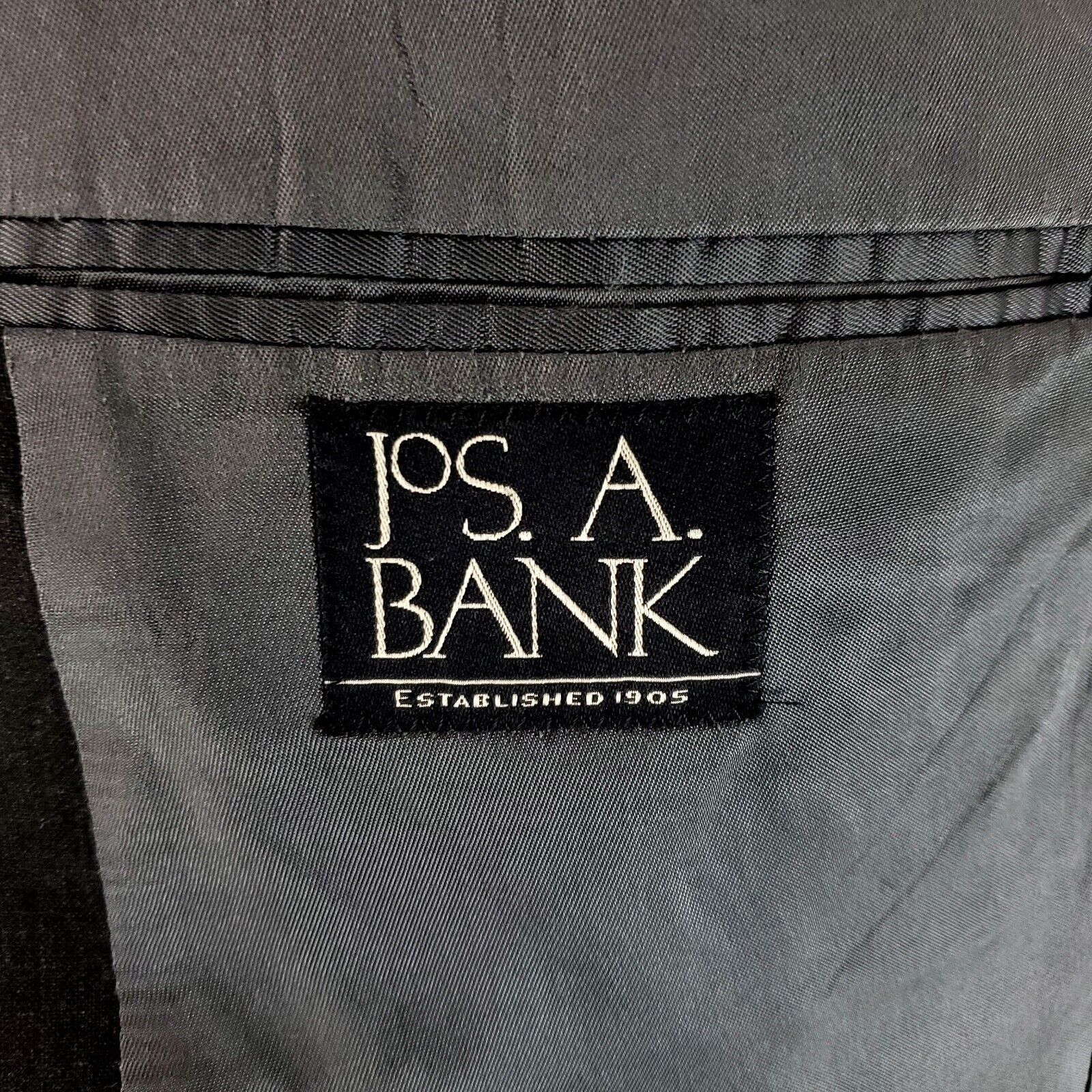 Jos. A. Bank Jos A Bank Wool 2 Button Blazer 42L Gray Size 42L - 7 Thumbnail