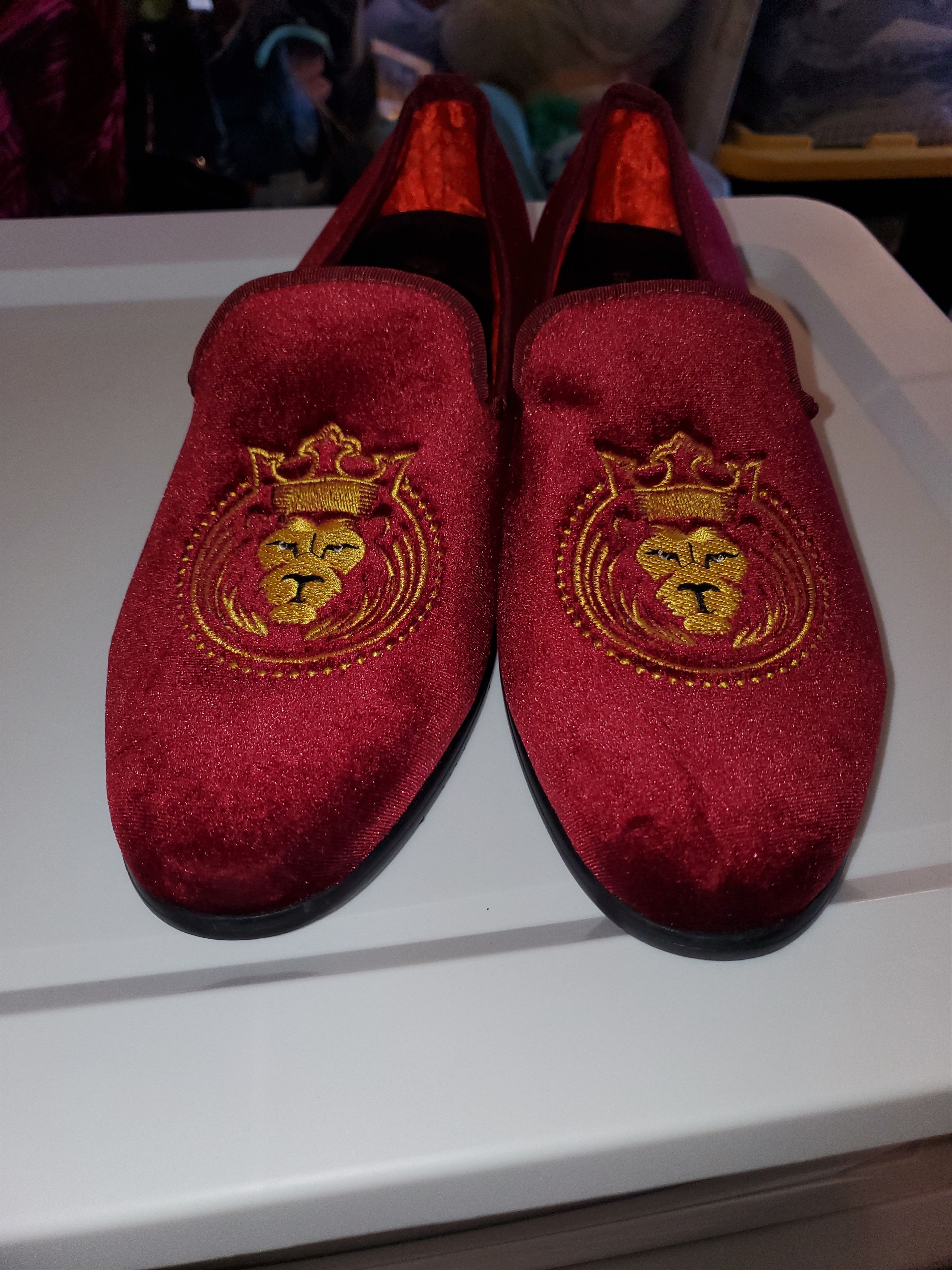 Other ELANROMAN velvet embroidered loafers (EU46/US12) Size US 12 / EU 45 - 1 Thumbnail