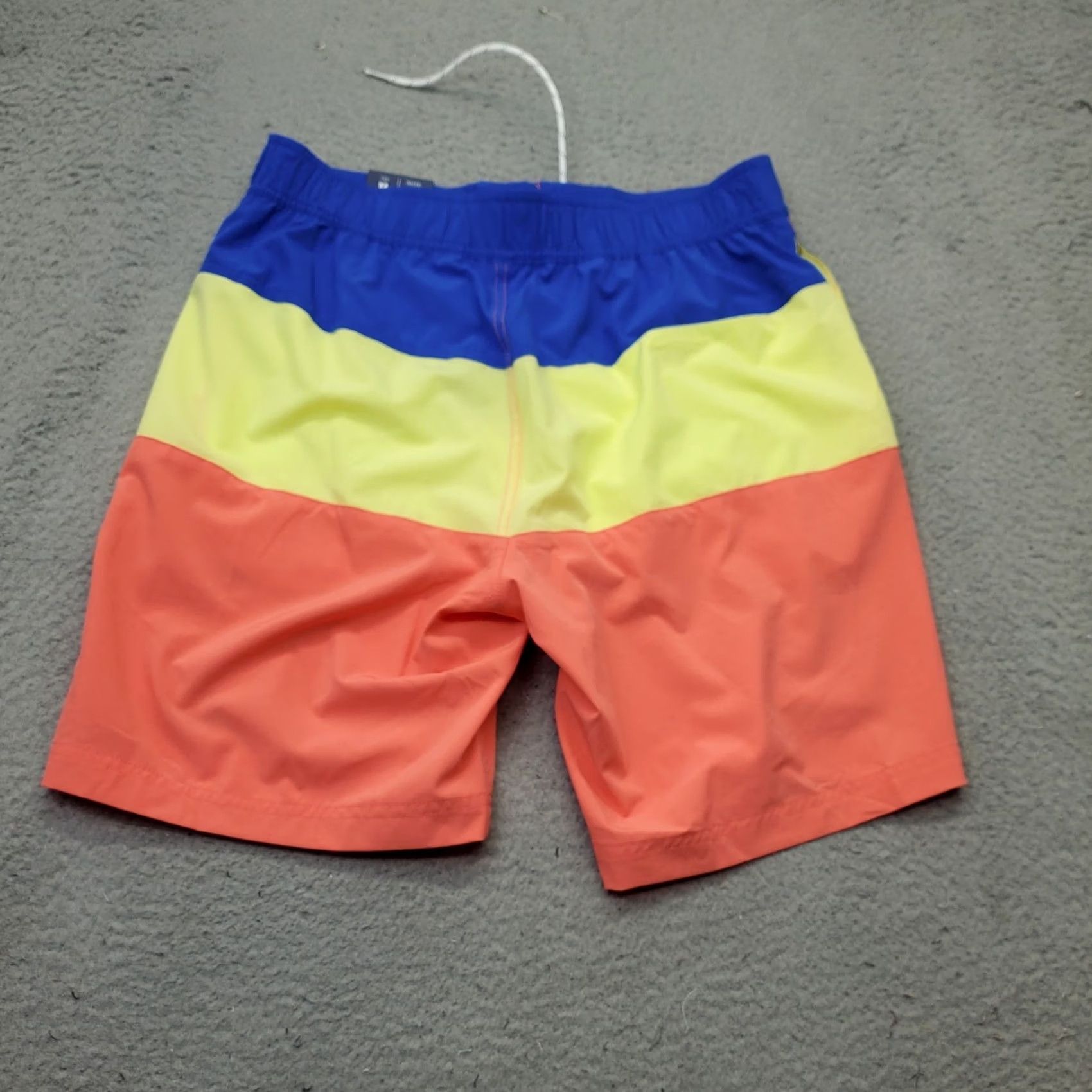 Nautica Nautica Board Shorts Mens M Multicolor Colorblock Swimwear 8.5" Inseam Drawstring Pockets Quick Delivery Size US 31 - 2 Thumbnail