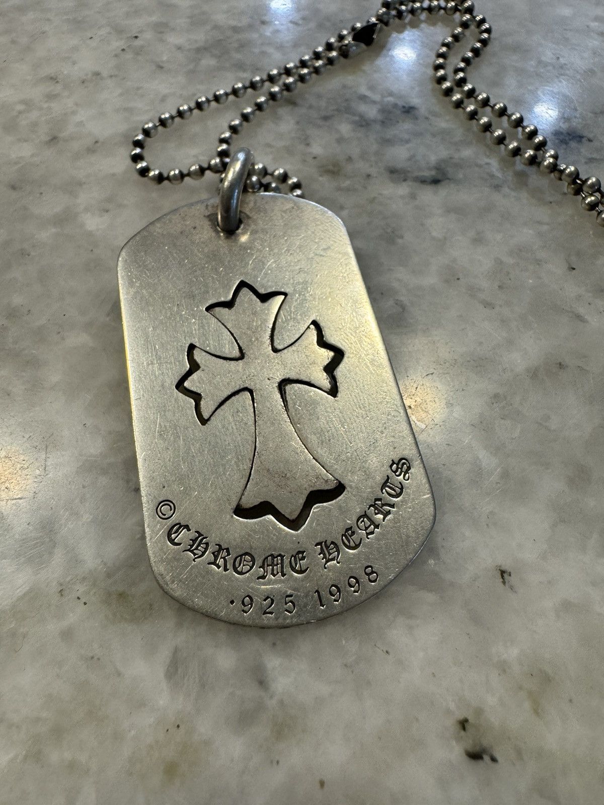 Chrome Hearts Chrome hearts tag with cross | Grailed