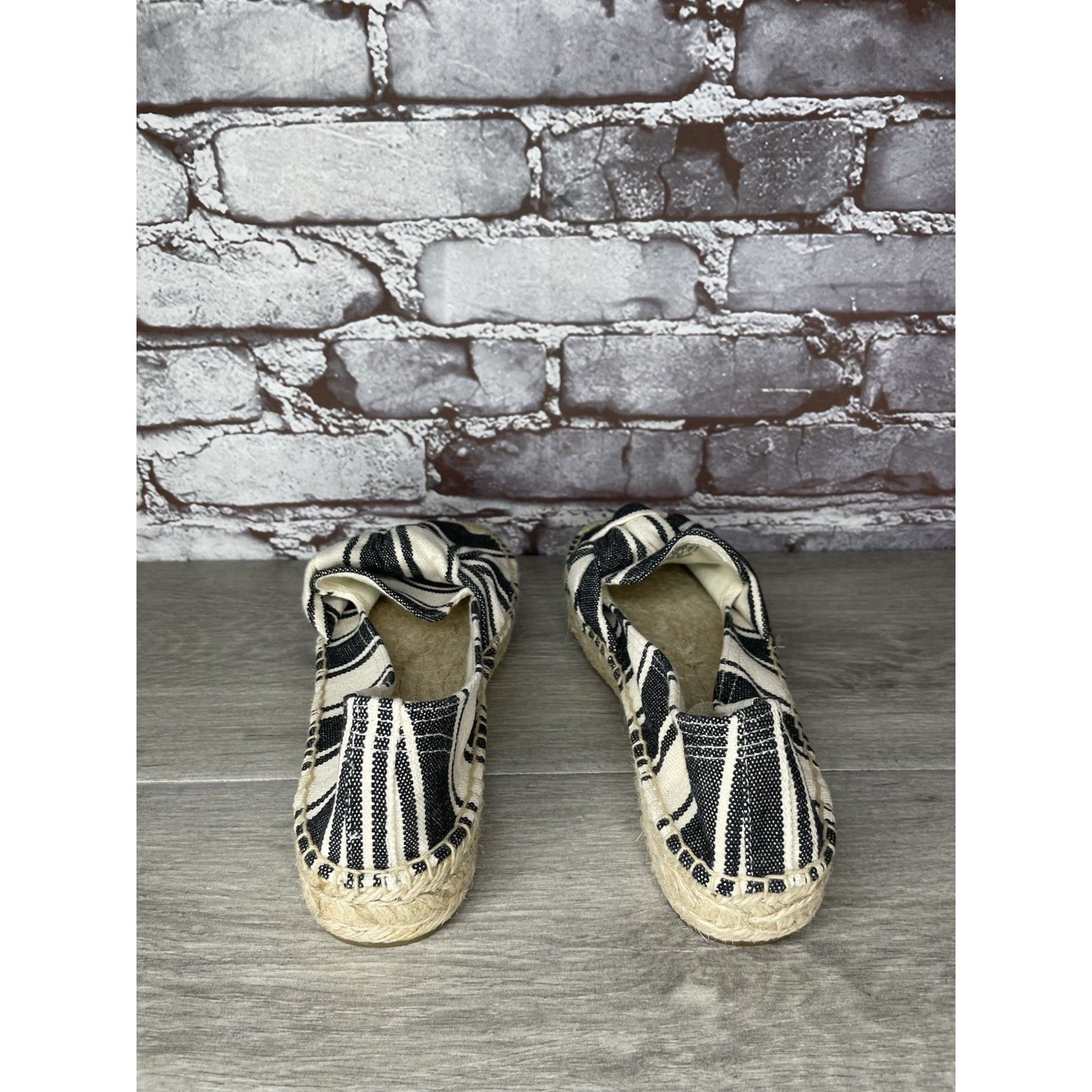 Soludos Soludos Striped Espadrille Bow Blue Cream Nautical Shoes Wom Size US 9 / IT 39 - 5 Thumbnail