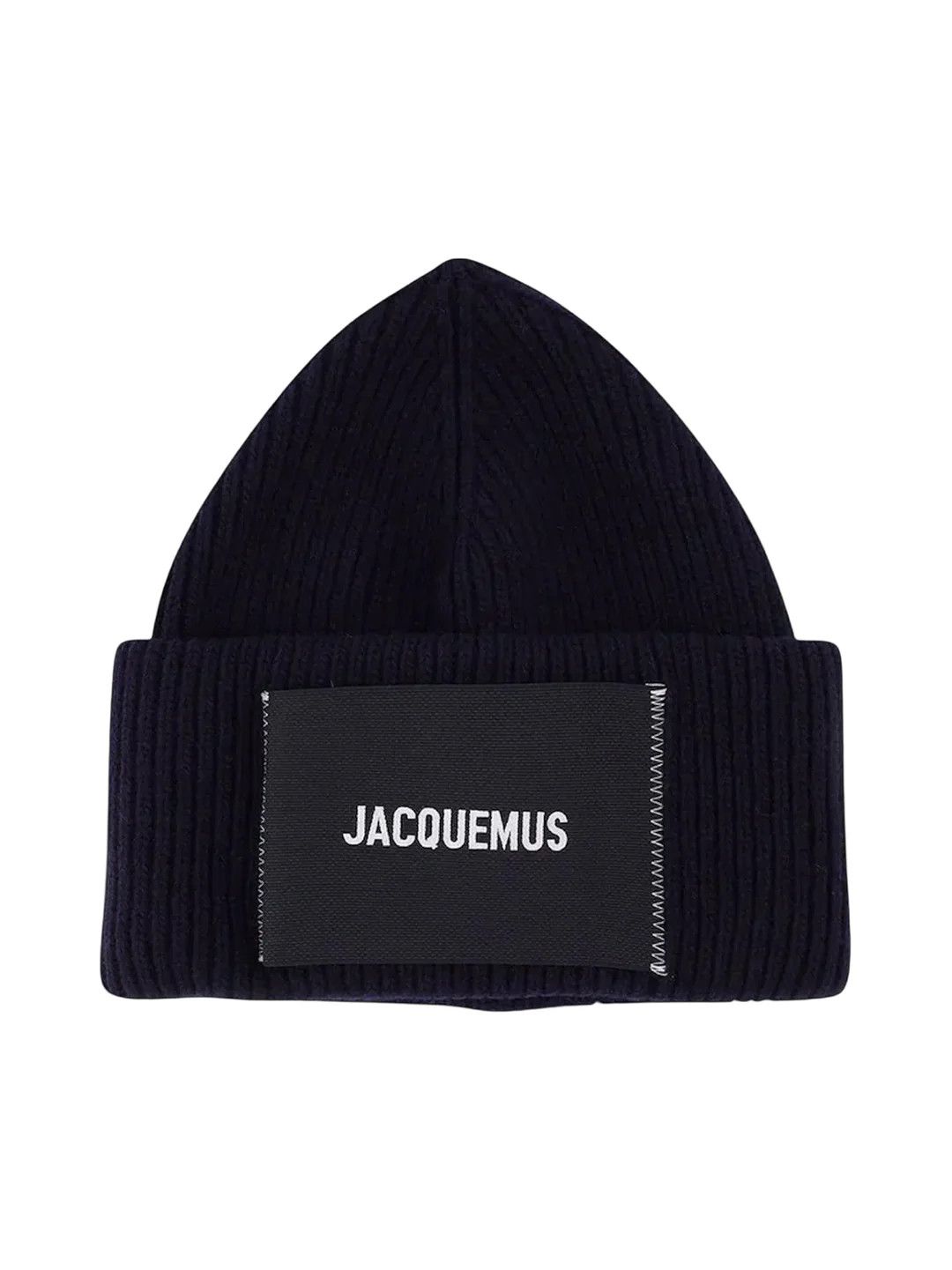 Jacquemus o1mle1025 Le Bonnet Beanie & Hat in Navy Blue Size ONE SIZE - 1 Preview