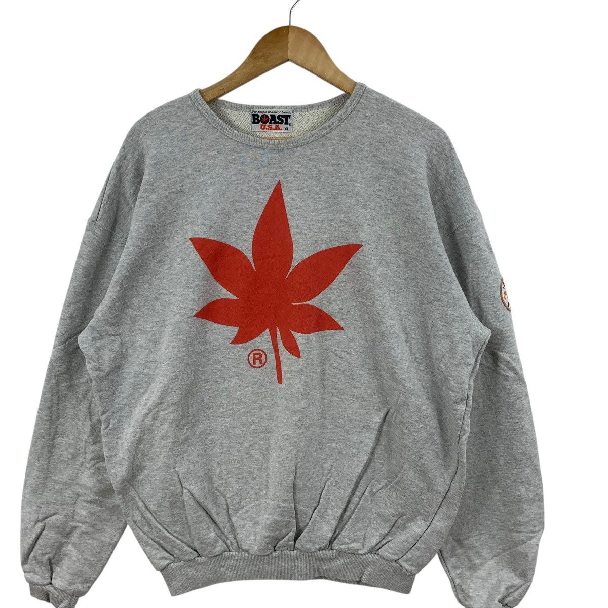 Vintage Vintage 90’ BOAST USA Tennis Team Double Sided Sweatshirt Size US XL / EU 56 / 4 - 5 Thumbnail