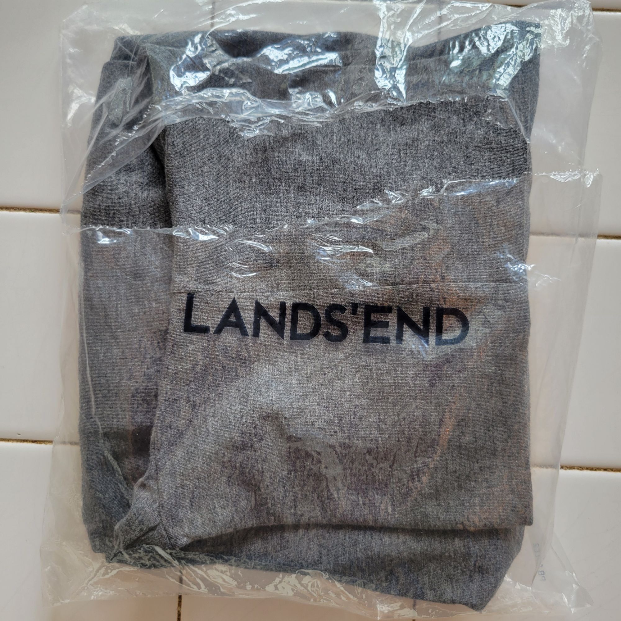 Lands' End Lands End Shaped Fit Charcoal Heather Gray Long Sleeve M Tur Size M / US 6-8 / IT 42-44 - 2 Thumbnail