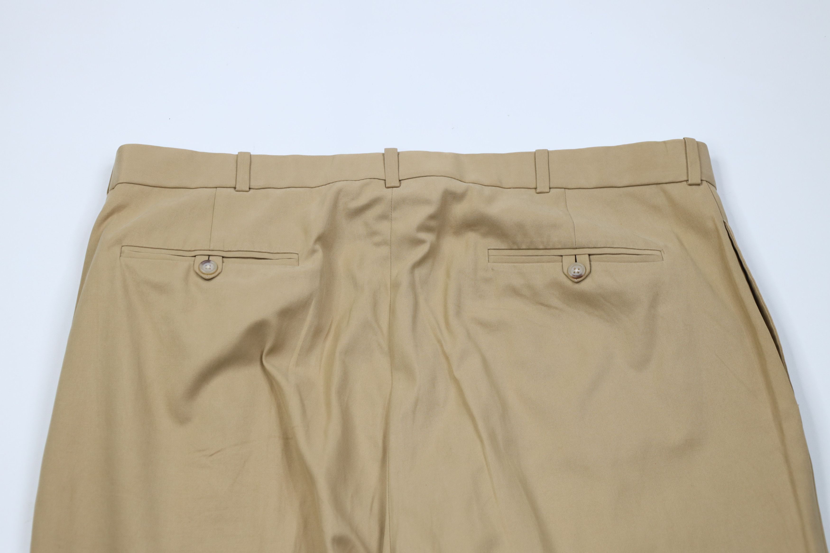 Ralph Lauren Vintage 90s Ralph Lauren Blend Wide Leg Chino Pants Beige Size US 38 / EU 54 - 10 Thumbnail